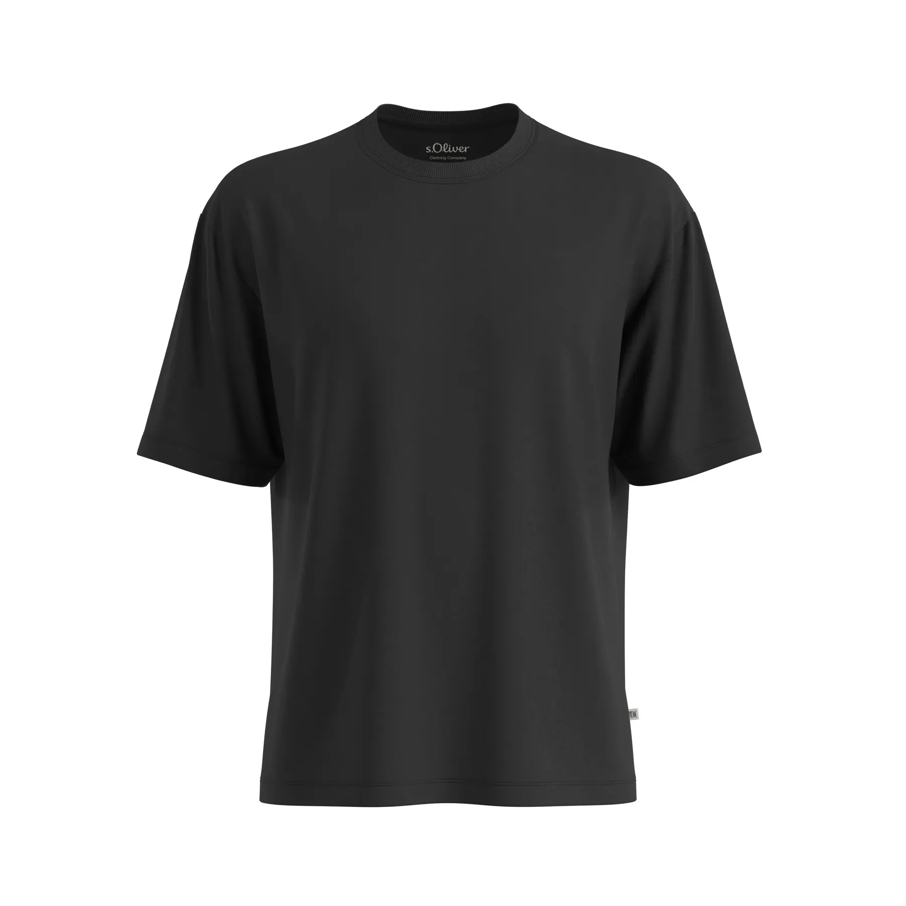 T-shirt in cotone traspirante con collo rotondo s.Oliver