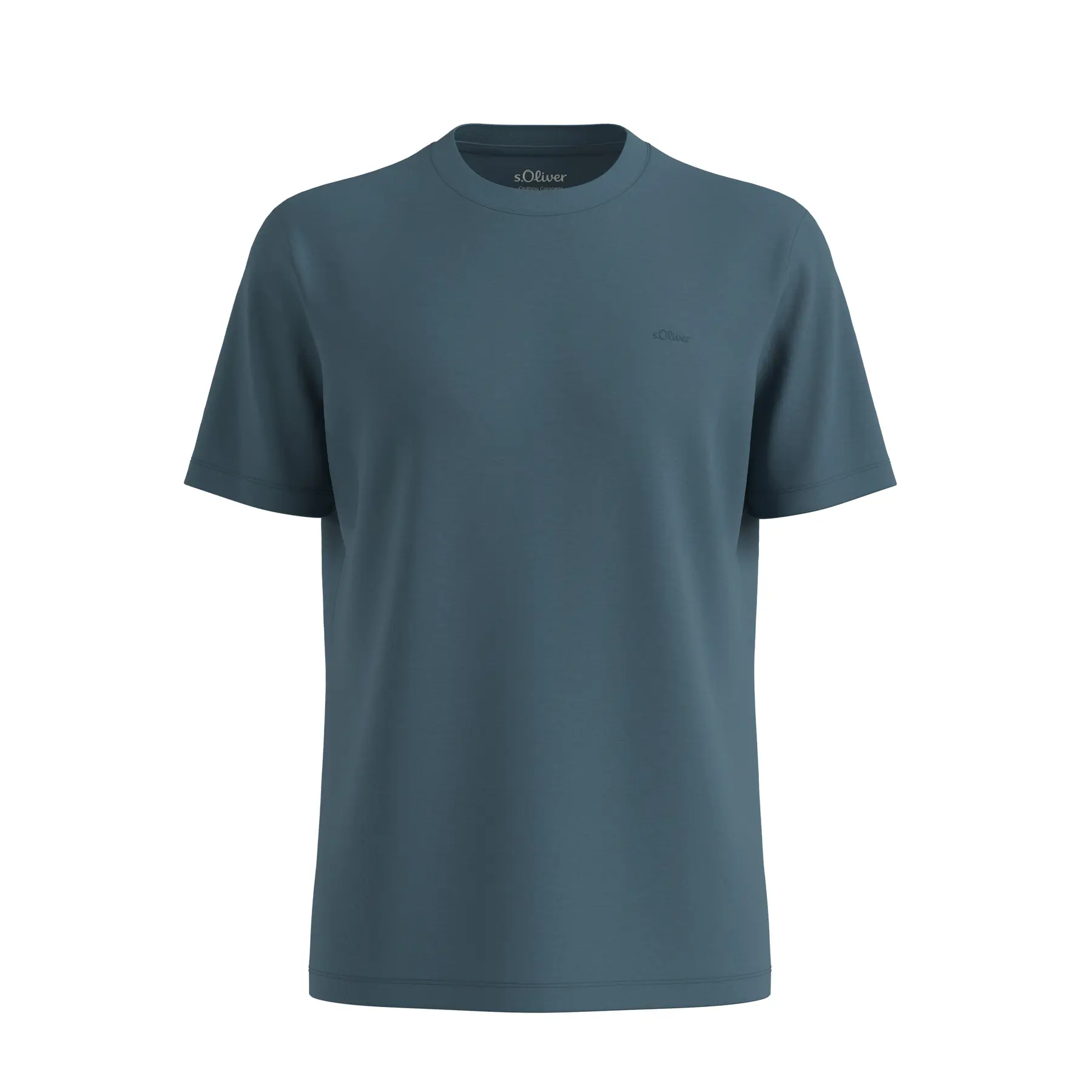 T-Shirt aus Baumwolle mit kleinem Drucklogo s.Oliver