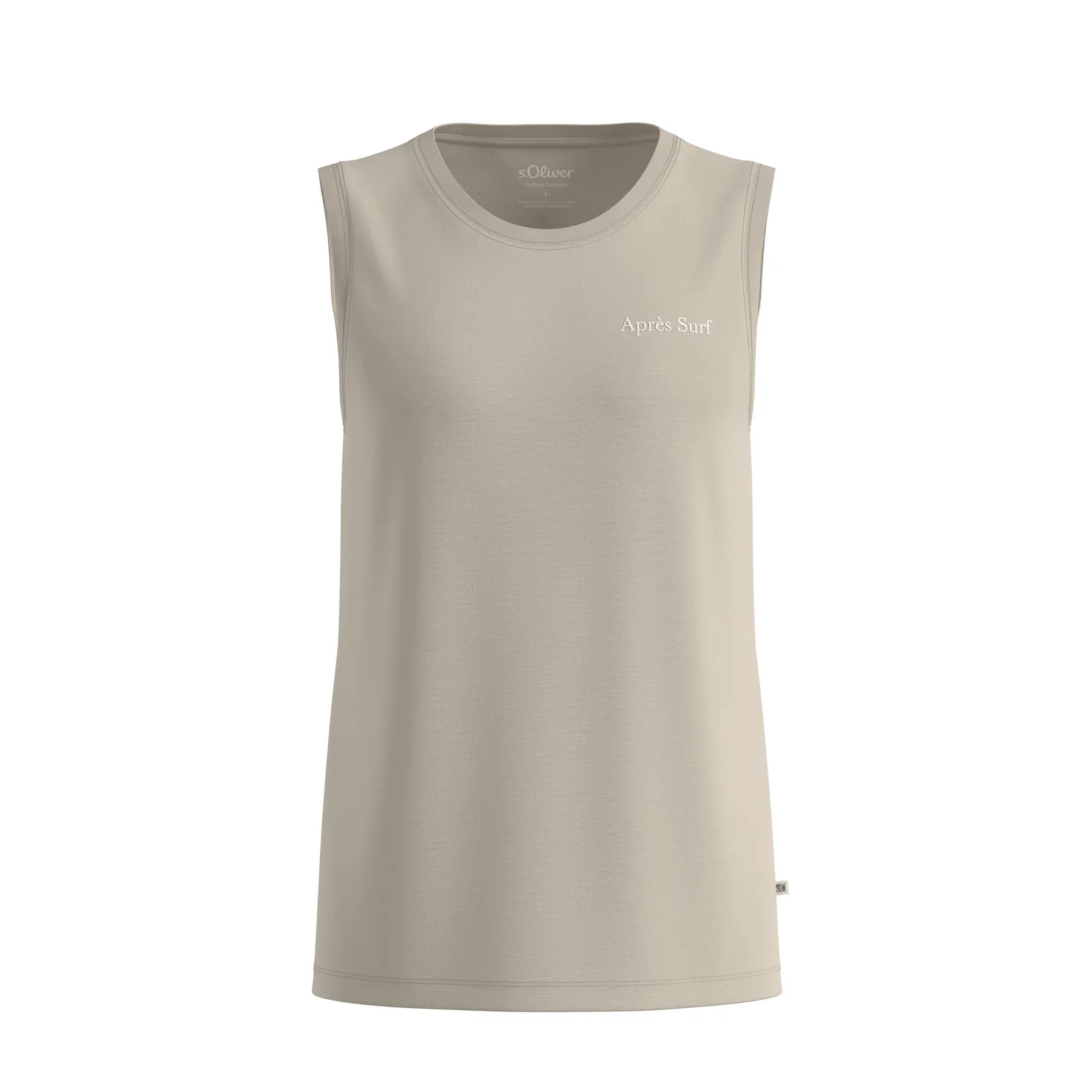 Baumwolltanktop mit Muster und Rundhalsausschnitt s.Oliver