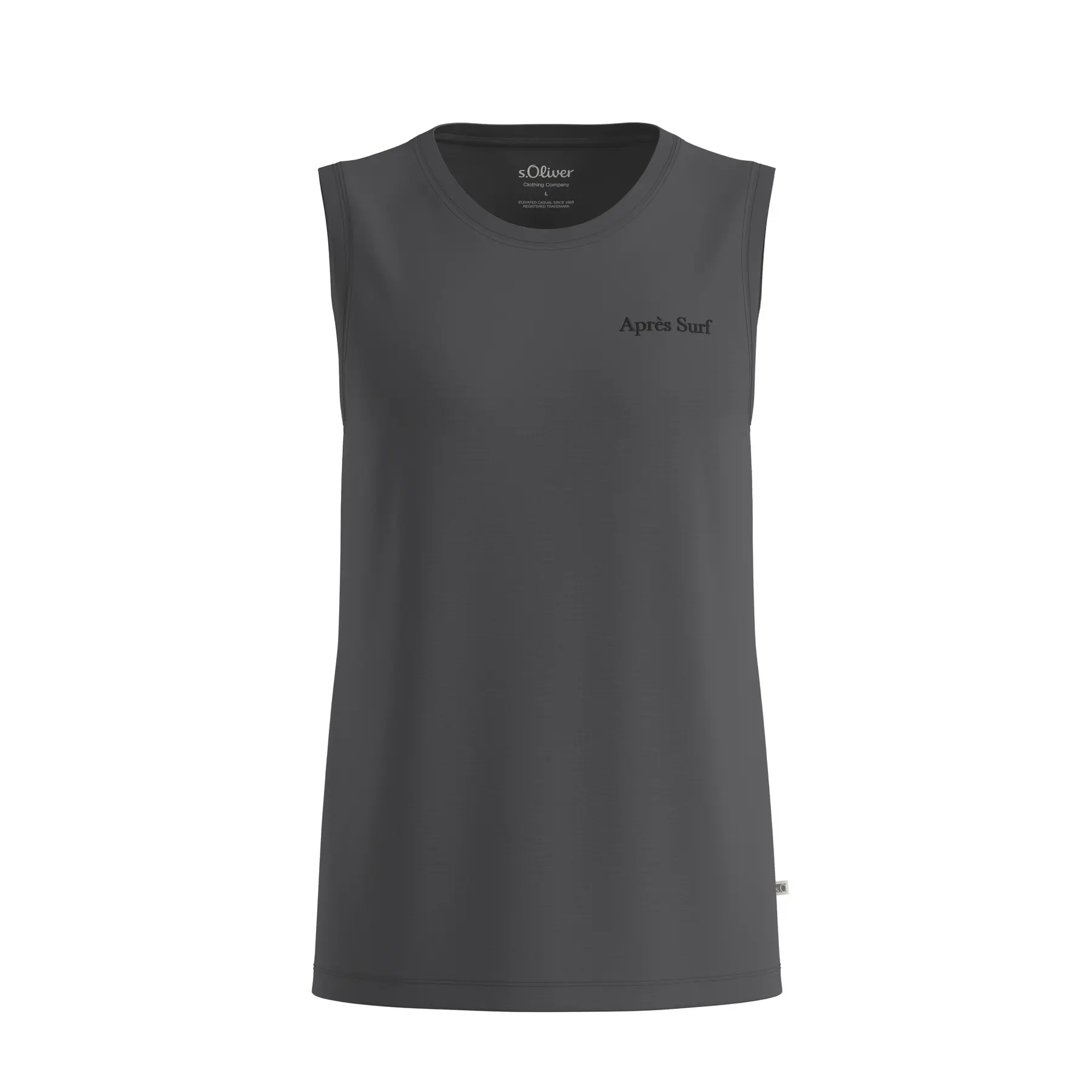 Baumwolltanktop mit Muster und Rundhalsausschnitt s.Oliver