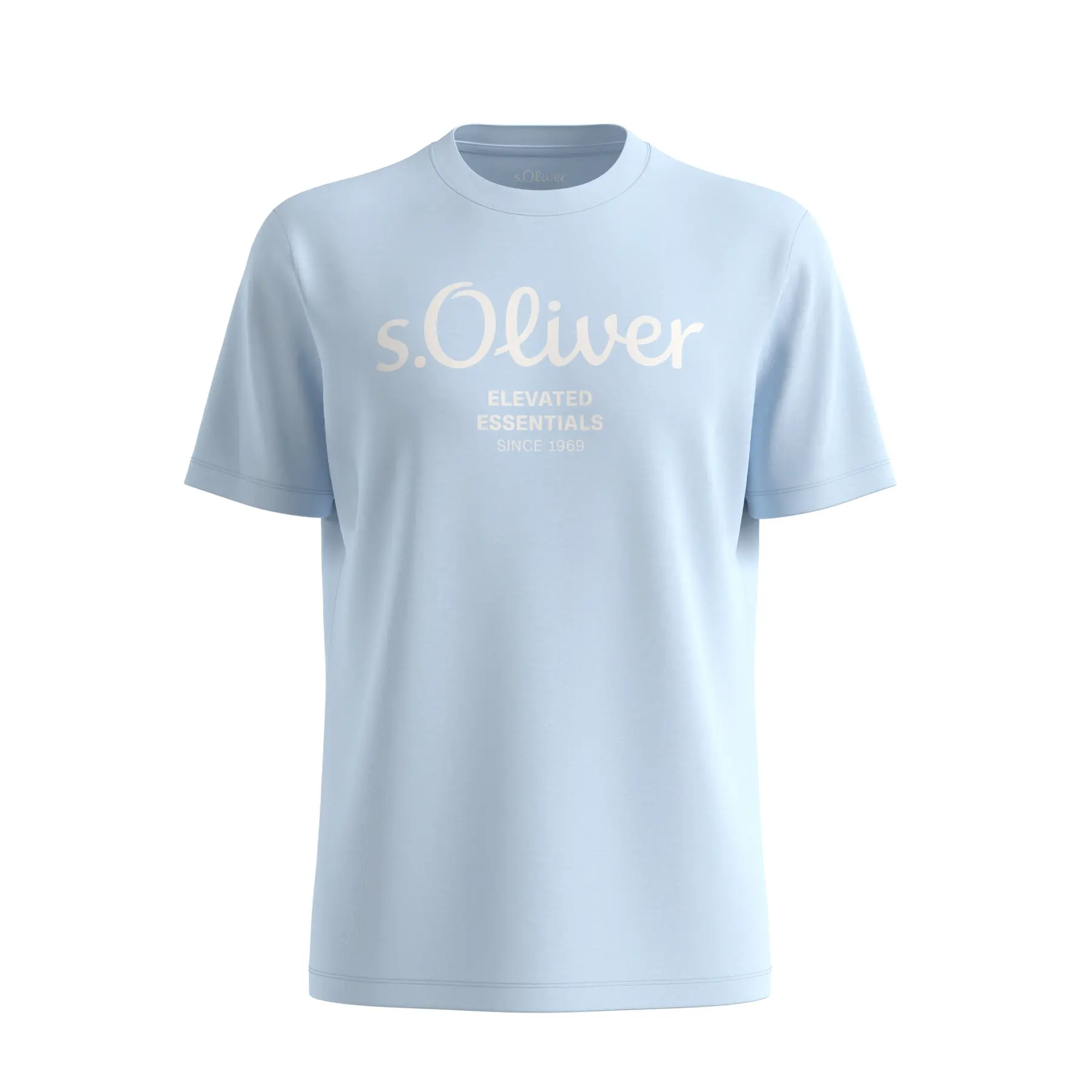 T-shirt morbido in cotone con logo e stampa davanti s.Oliver