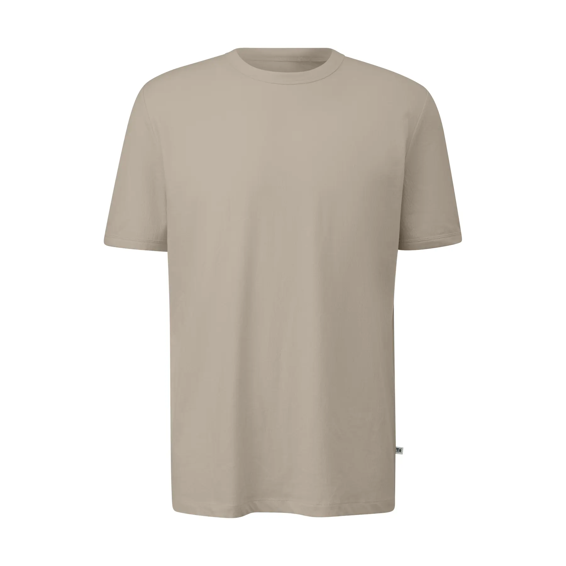 T-shirt in cotone misto con colletto rotondo s.Oliver