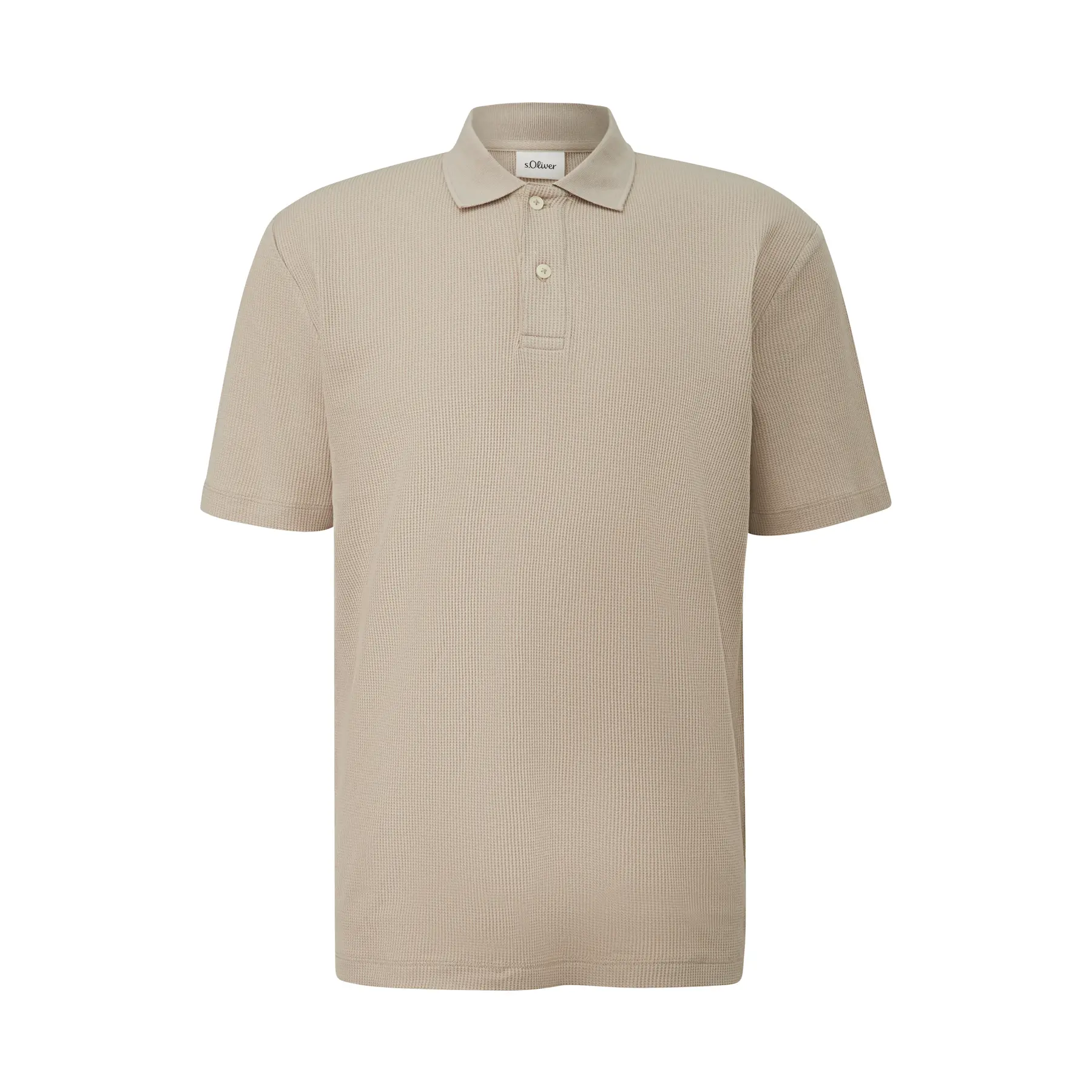 Polo in piqué goffrato s.Oliver