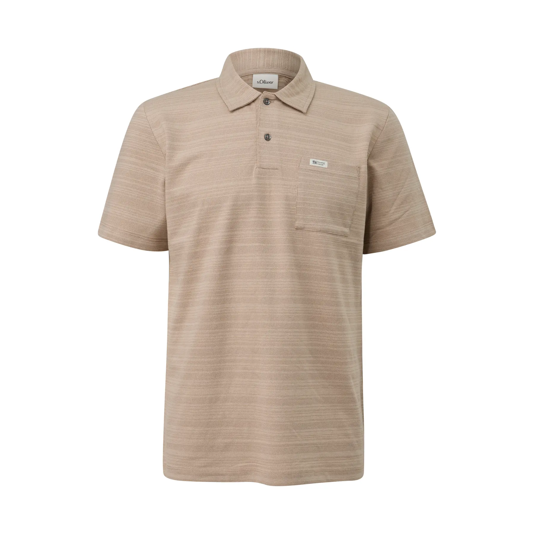 Polo in cotone misto con tasca sul petto s.Oliver