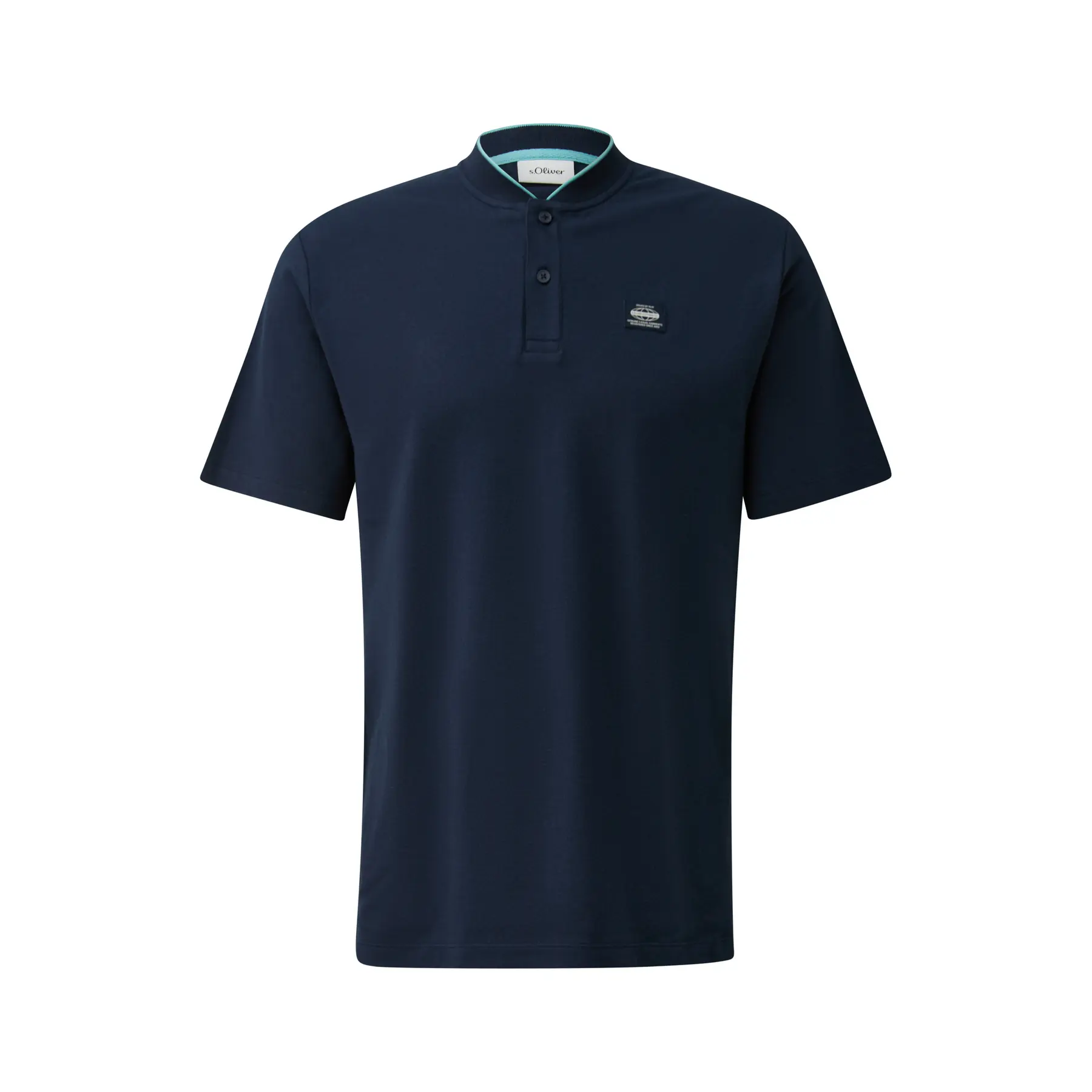 Polo in cotone misto con struttura a costine s.Oliver