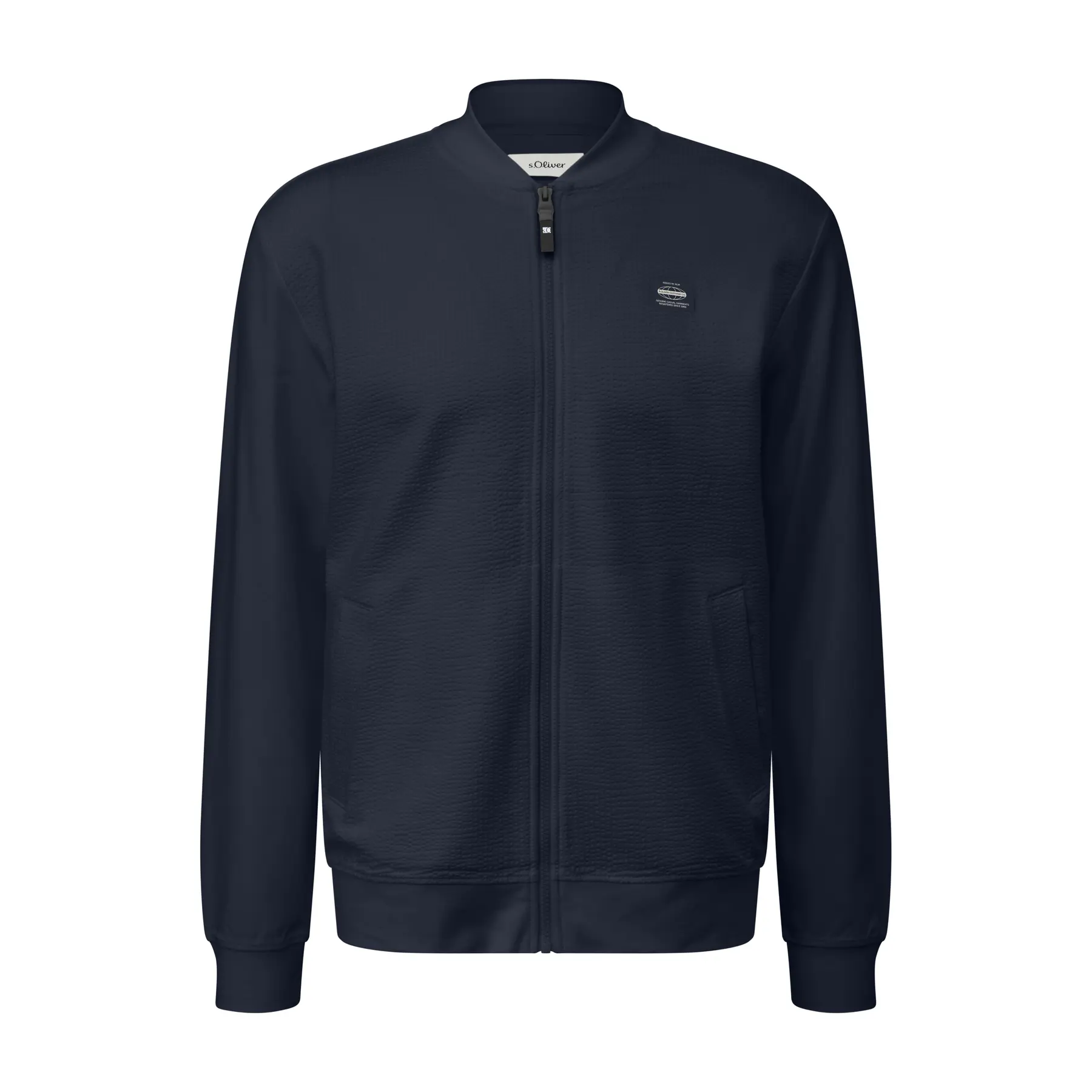 Strukturierte Sweatjacke mit Bomberkragen s.Oliver