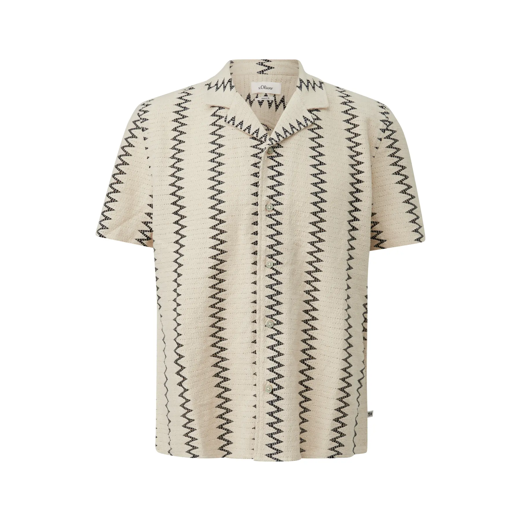 Camicia a motivi con bottoni s.Oliver