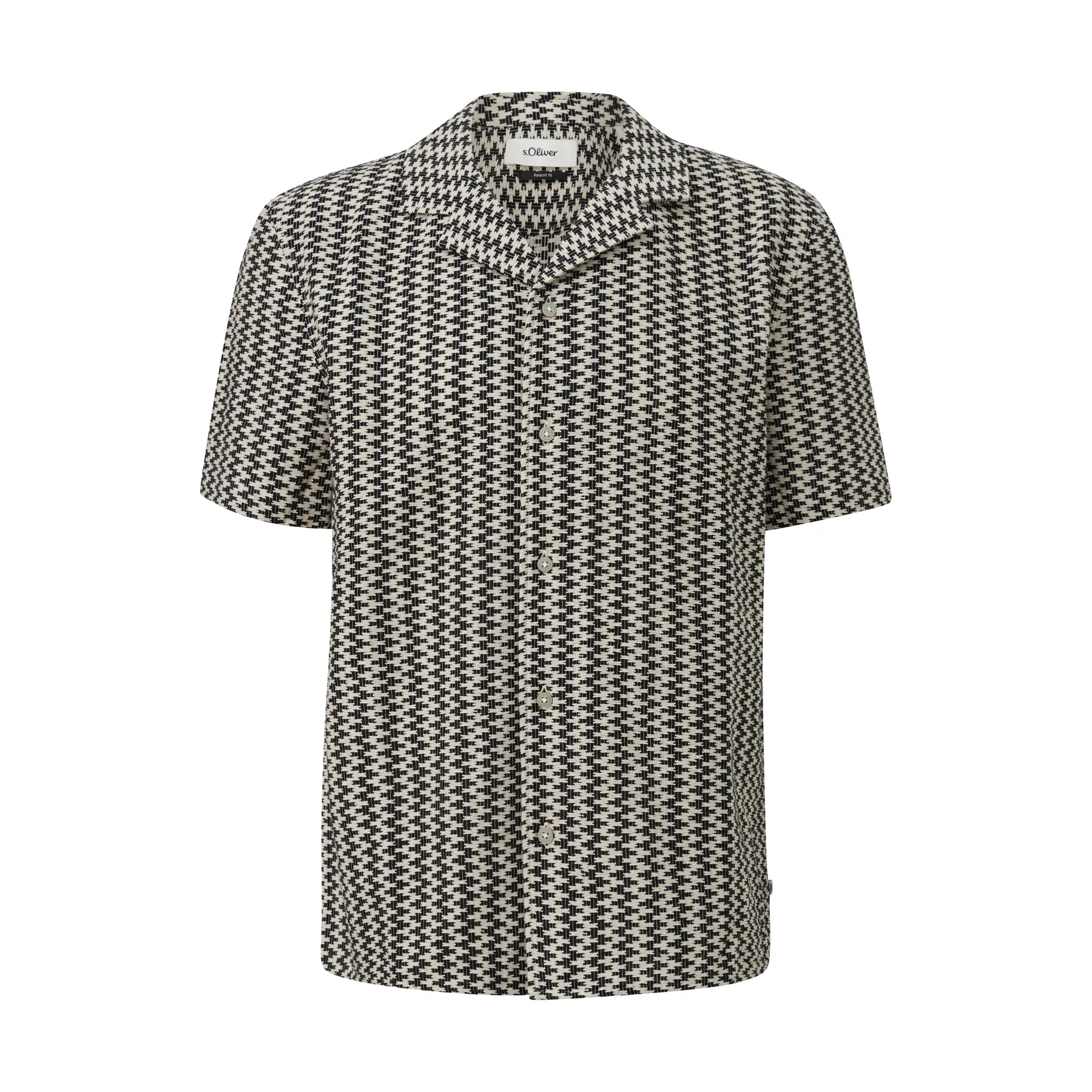 Camicia a motivi con bottoni s.Oliver