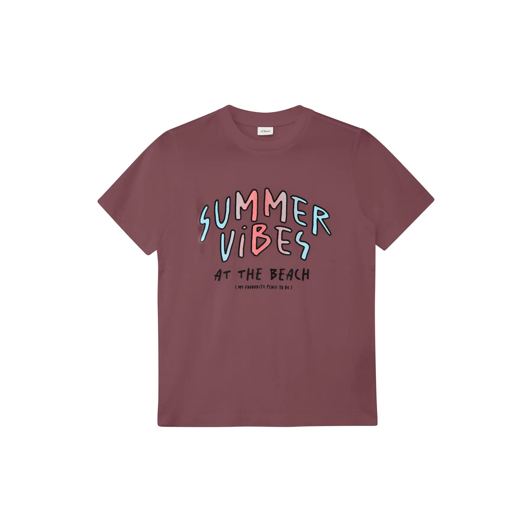 T-shirt van jersey met wisselende print kind s.Oliver