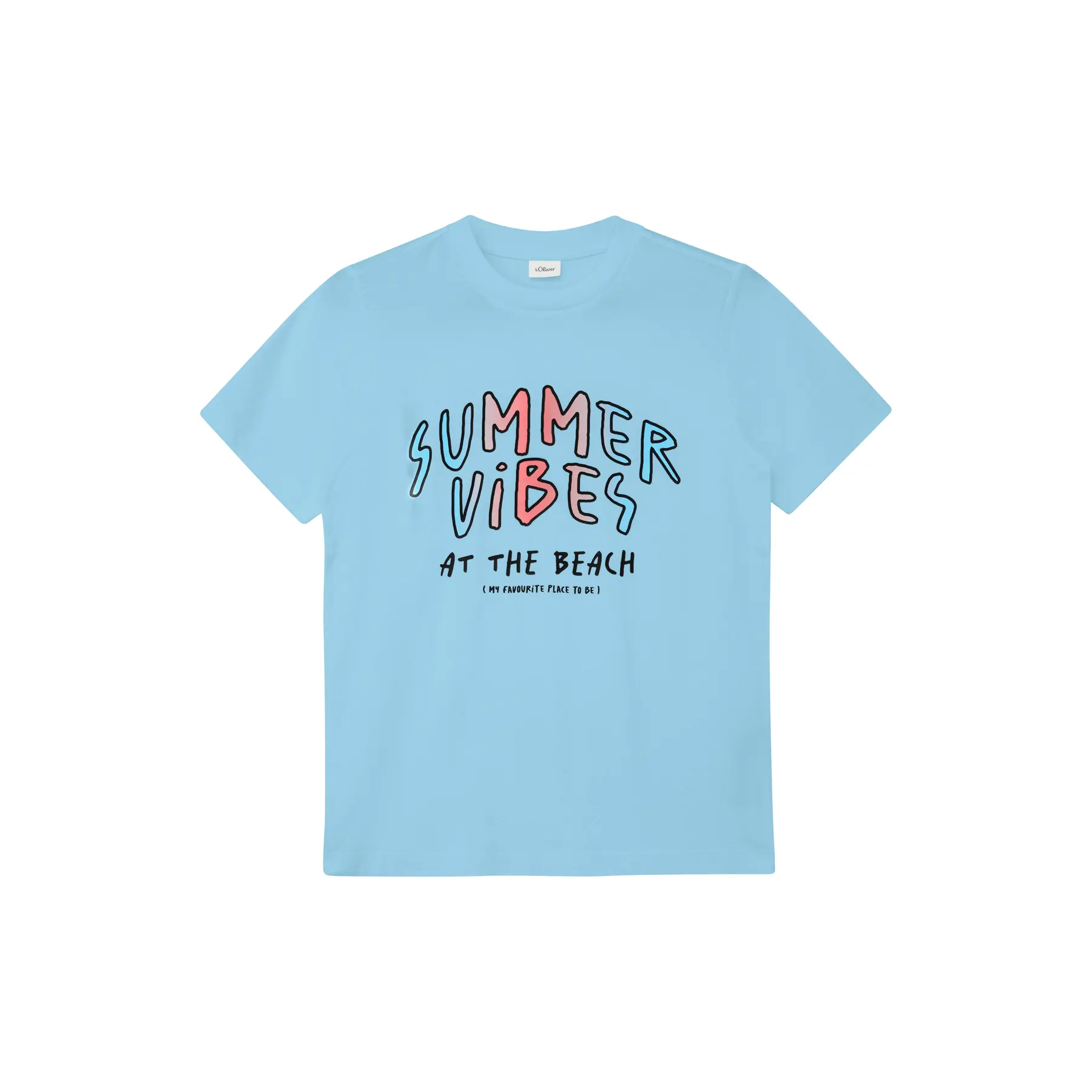 T-shirt van jersey met wisselende print kind s.Oliver