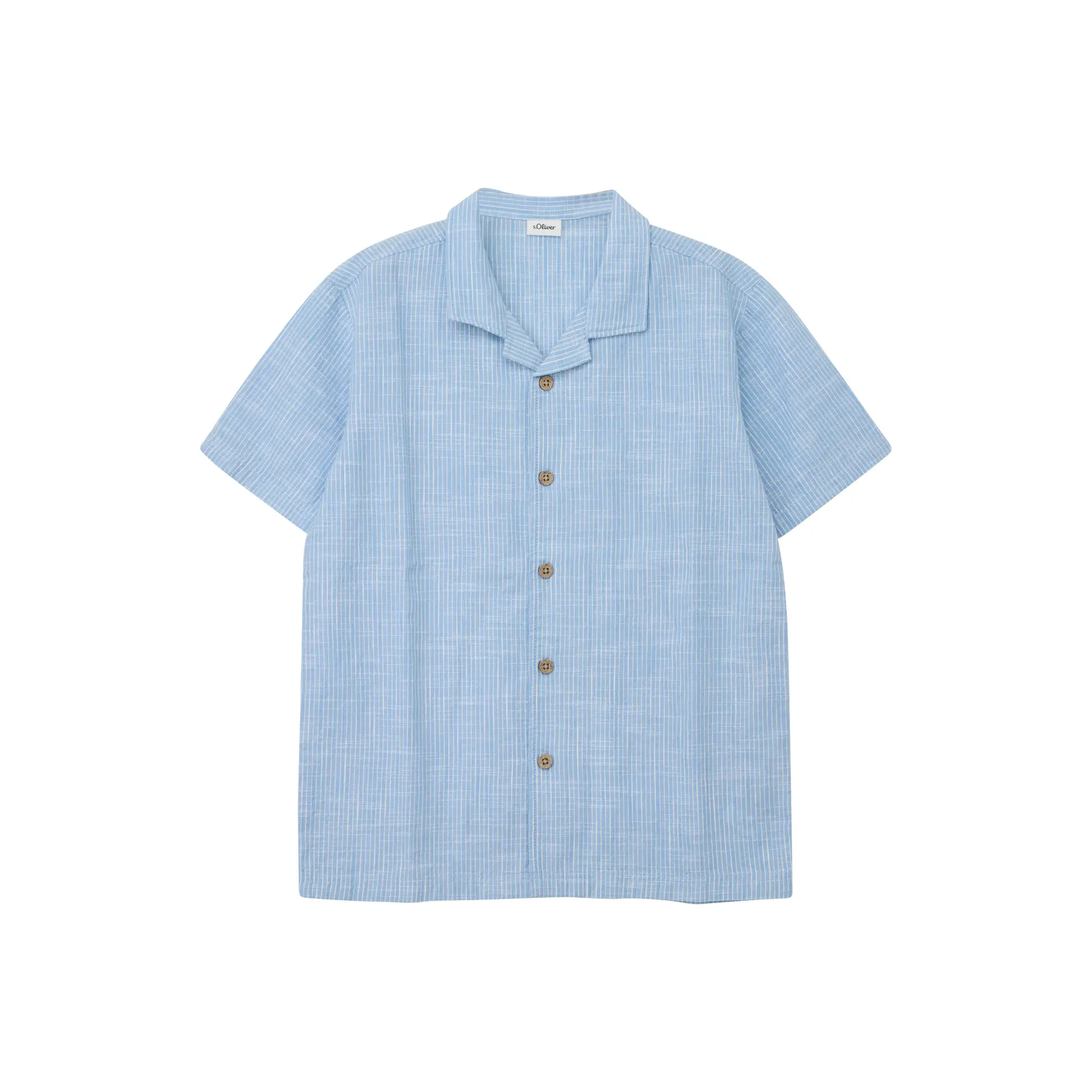 Chemise à manches courtes structurée à rayures, coupe droite enfant s.Oliver Chemise à manches courtes structurée à rayures, coupe droite enfant s.Oliver