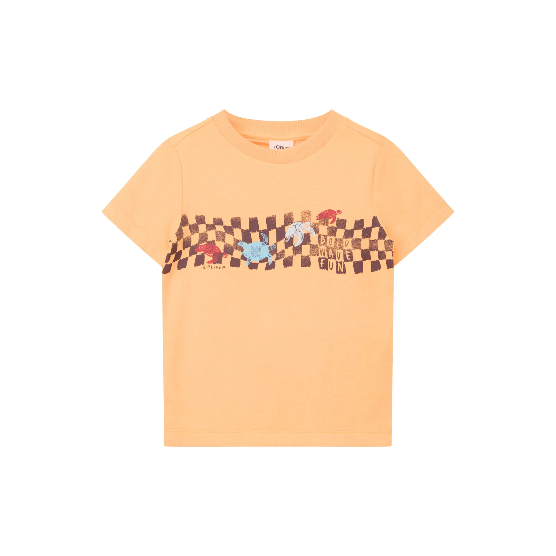 T-shirt met omkeerbare print aan de voorkant en ronde hals kind s.Oliver