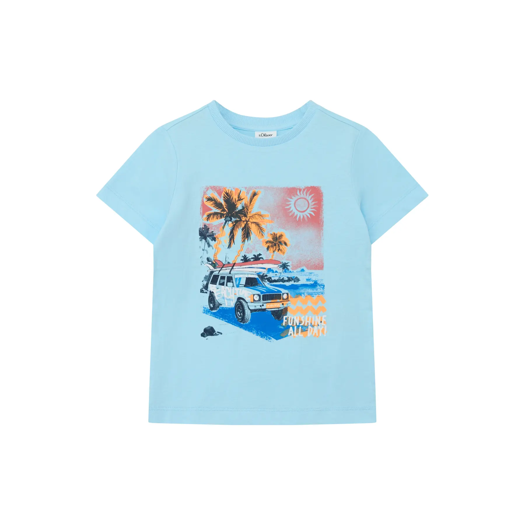 T-shirt stampato reversibile davanti e collo rotondo bambino s.Oliver