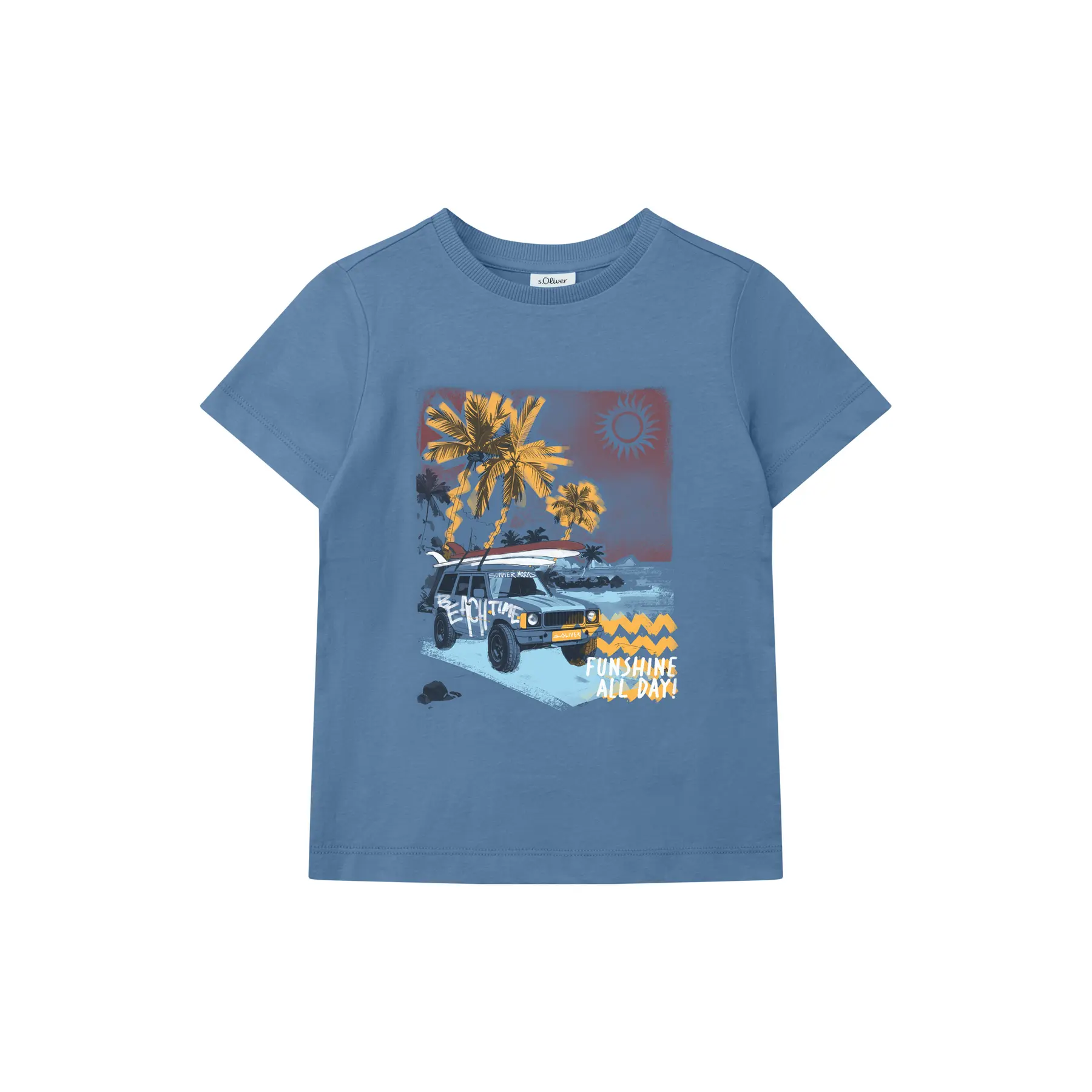 T-shirt stampato reversibile davanti e collo rotondo bambino s.Oliver