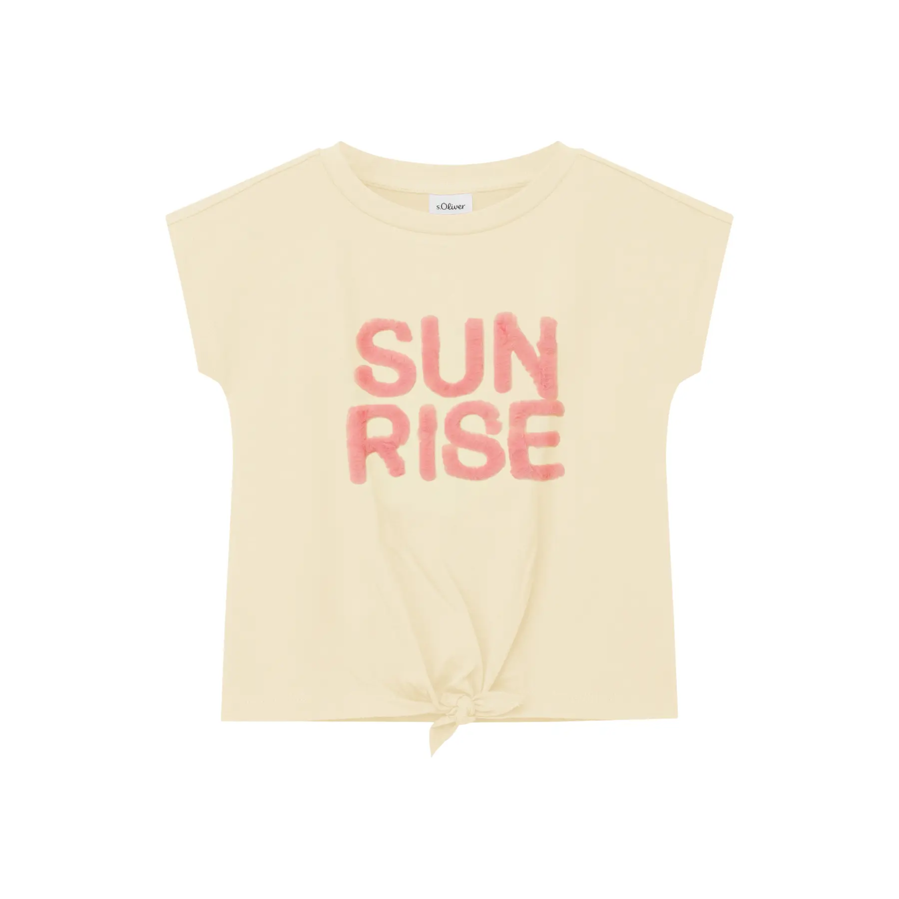 T-shirt stampato reversibile con paillettes e applicazione ragazza s.Oliver