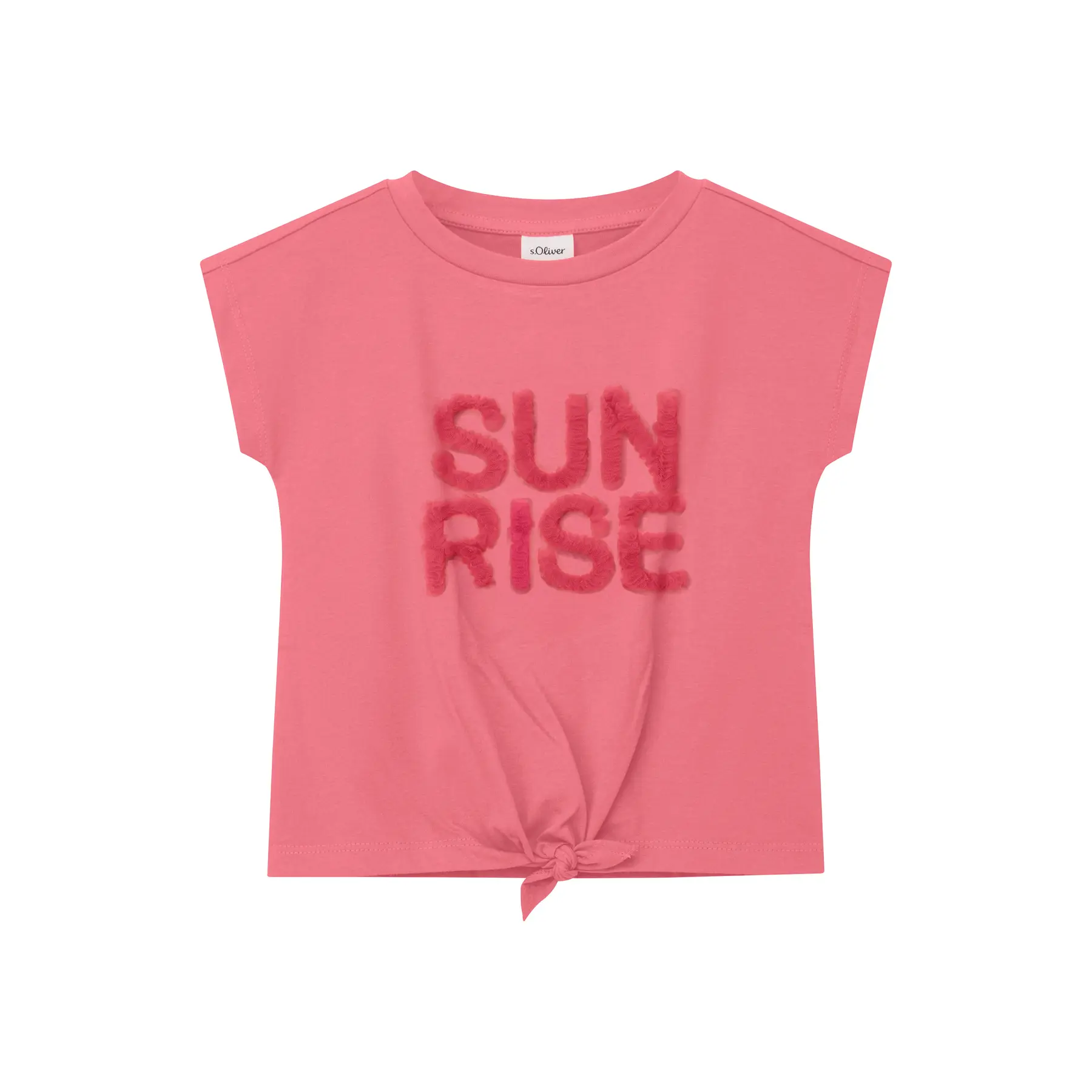 T-shirt stampato reversibile con paillettes e applicazione ragazza s.Oliver