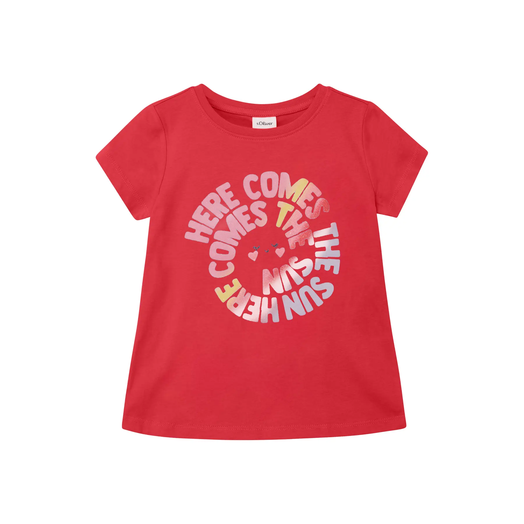 T-shirt con stampa reversibile con stampa scintillante ragazza s.Oliver