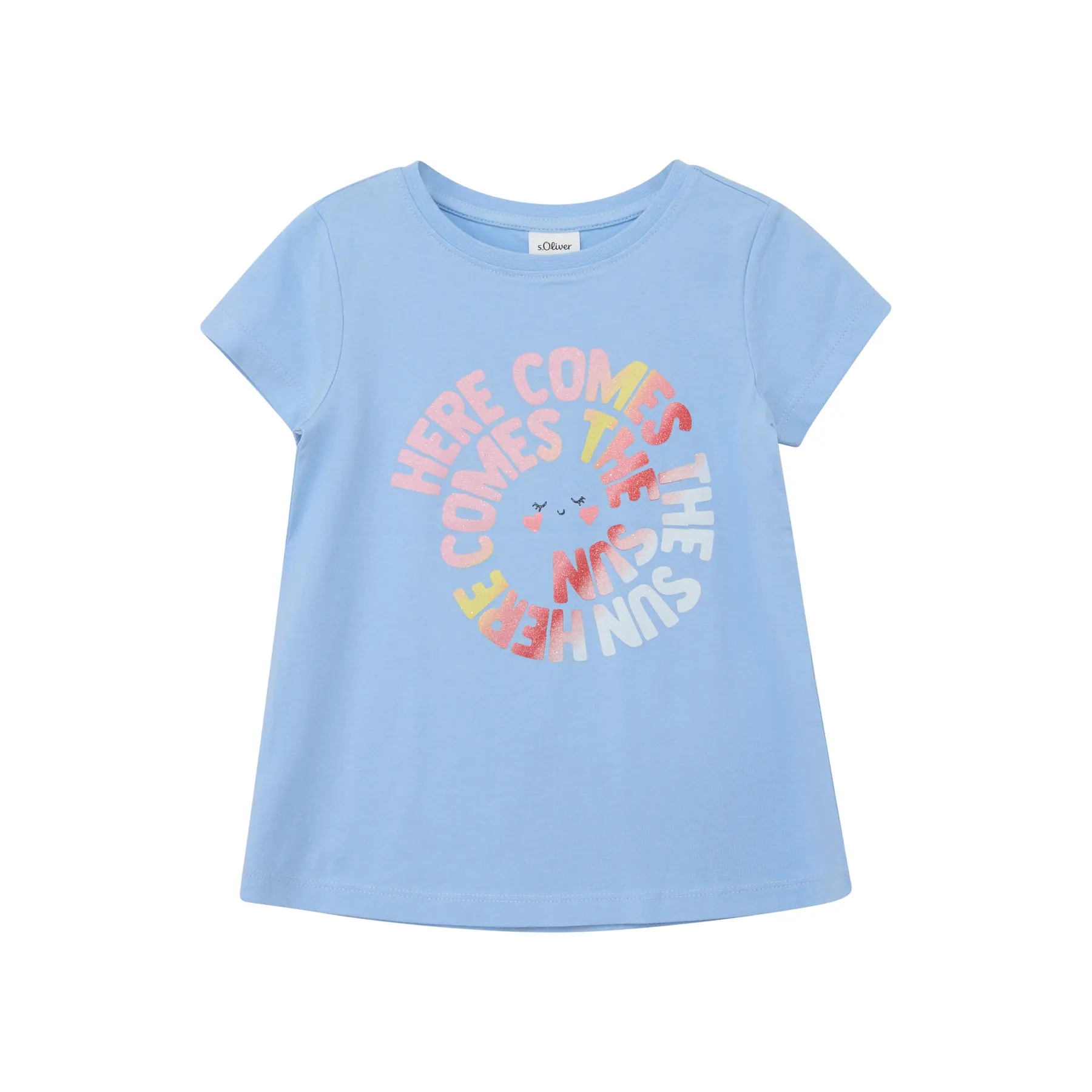 T-shirt con stampa reversibile con stampa scintillante ragazza s.Oliver