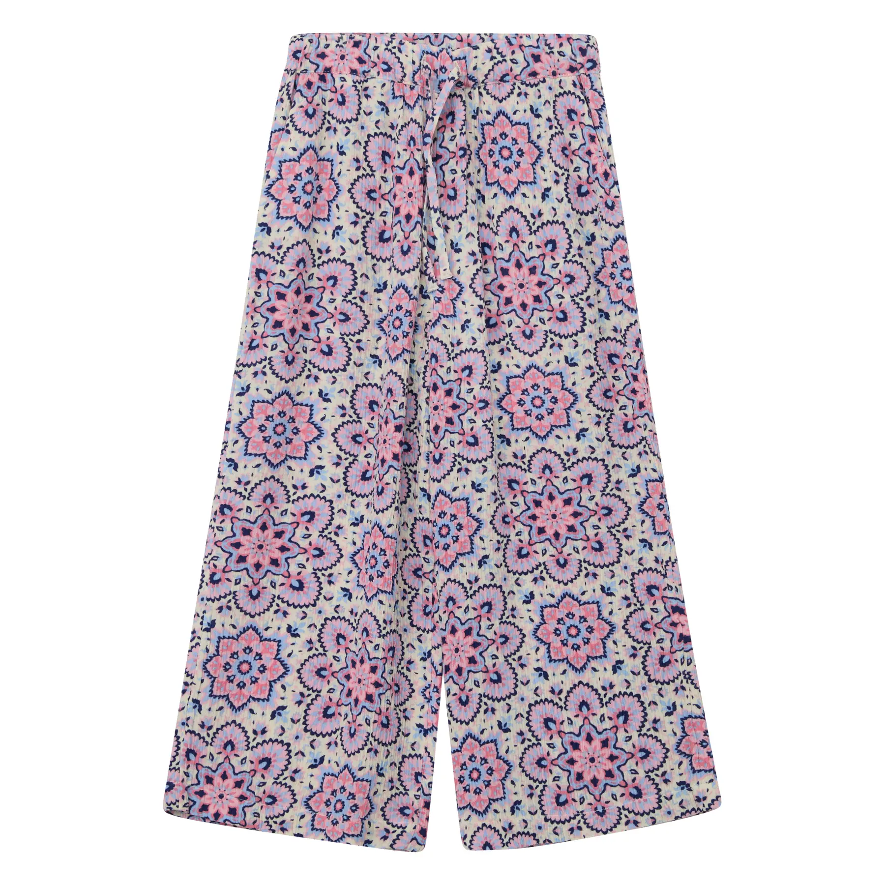Pantalon Wide Leg Regular Fit High Rise Wide Leg Viscose crinkle bébé fille s.Oliver