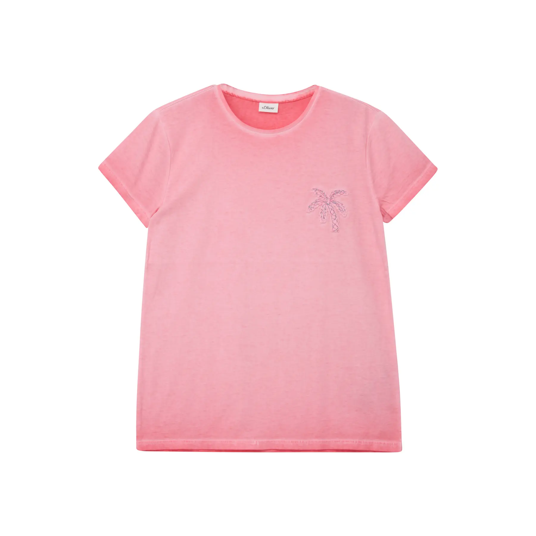 T-shirt svasato con applicazione e tintura a freddo ragazza s.Oliver