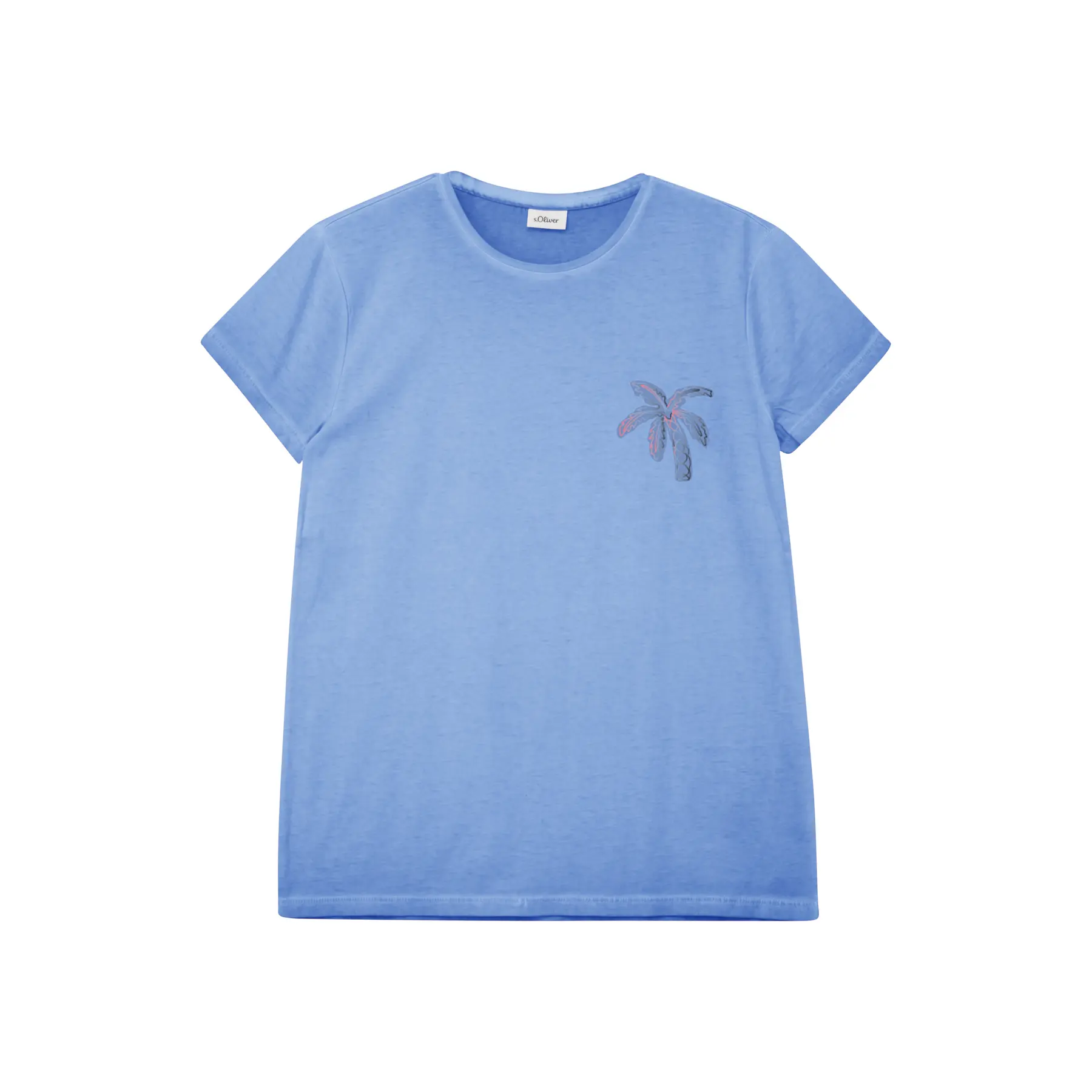T-shirt svasato con applicazione e tintura a freddo ragazza s.Oliver