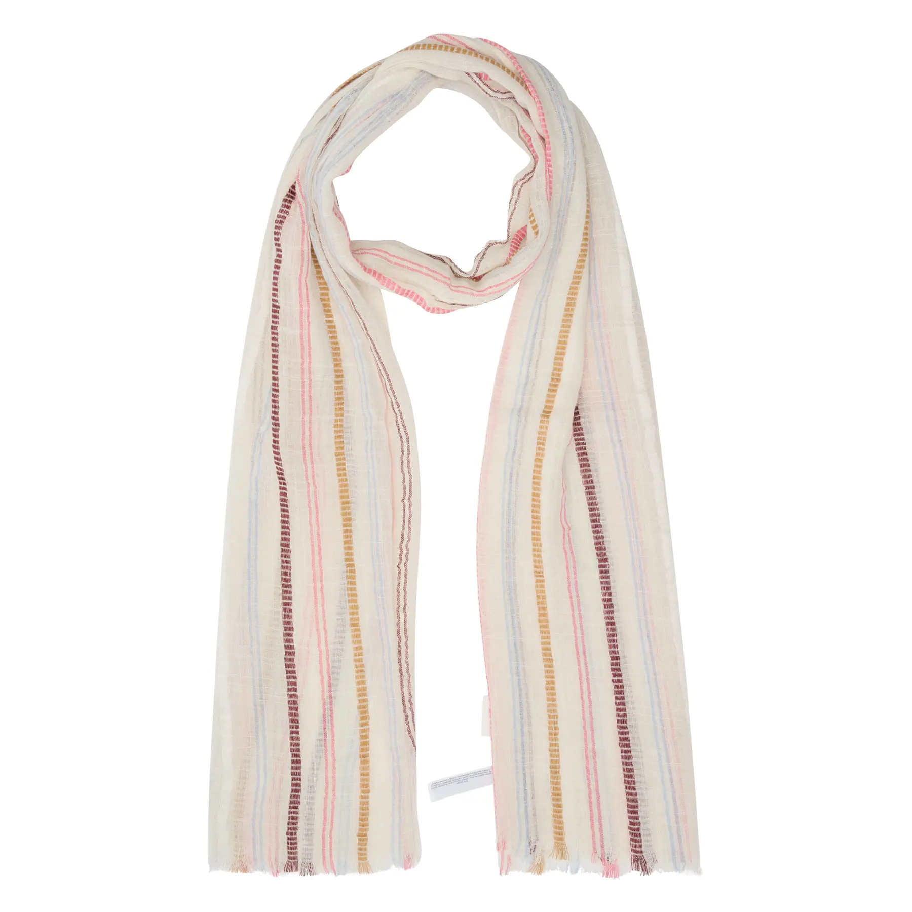 Foulard Rinfrescante in Viscosa e Lino a Finissime Righe Donna s.Oliver