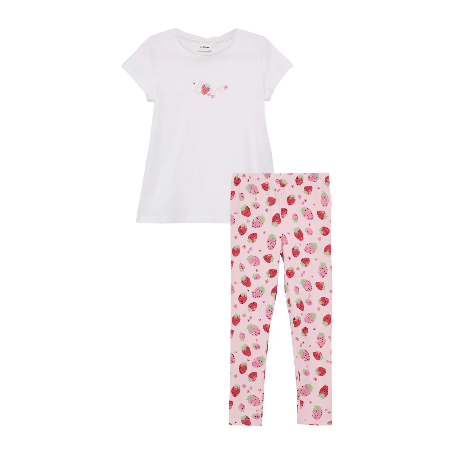 Completo t-shirt basic e leggings con stampa all-over ragazza s.Oliver