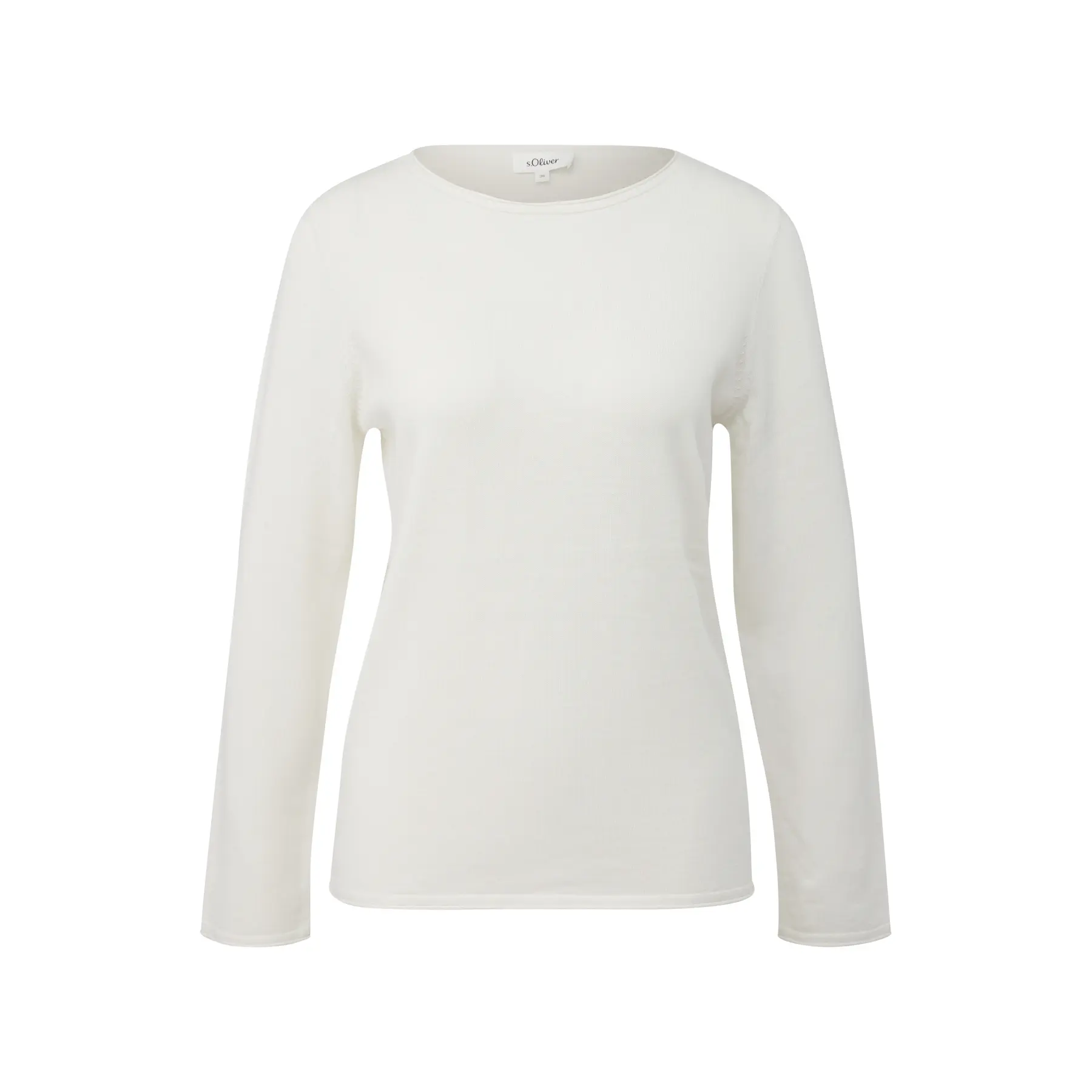 Maglione in maglia, misto cotone e viscosa donna
