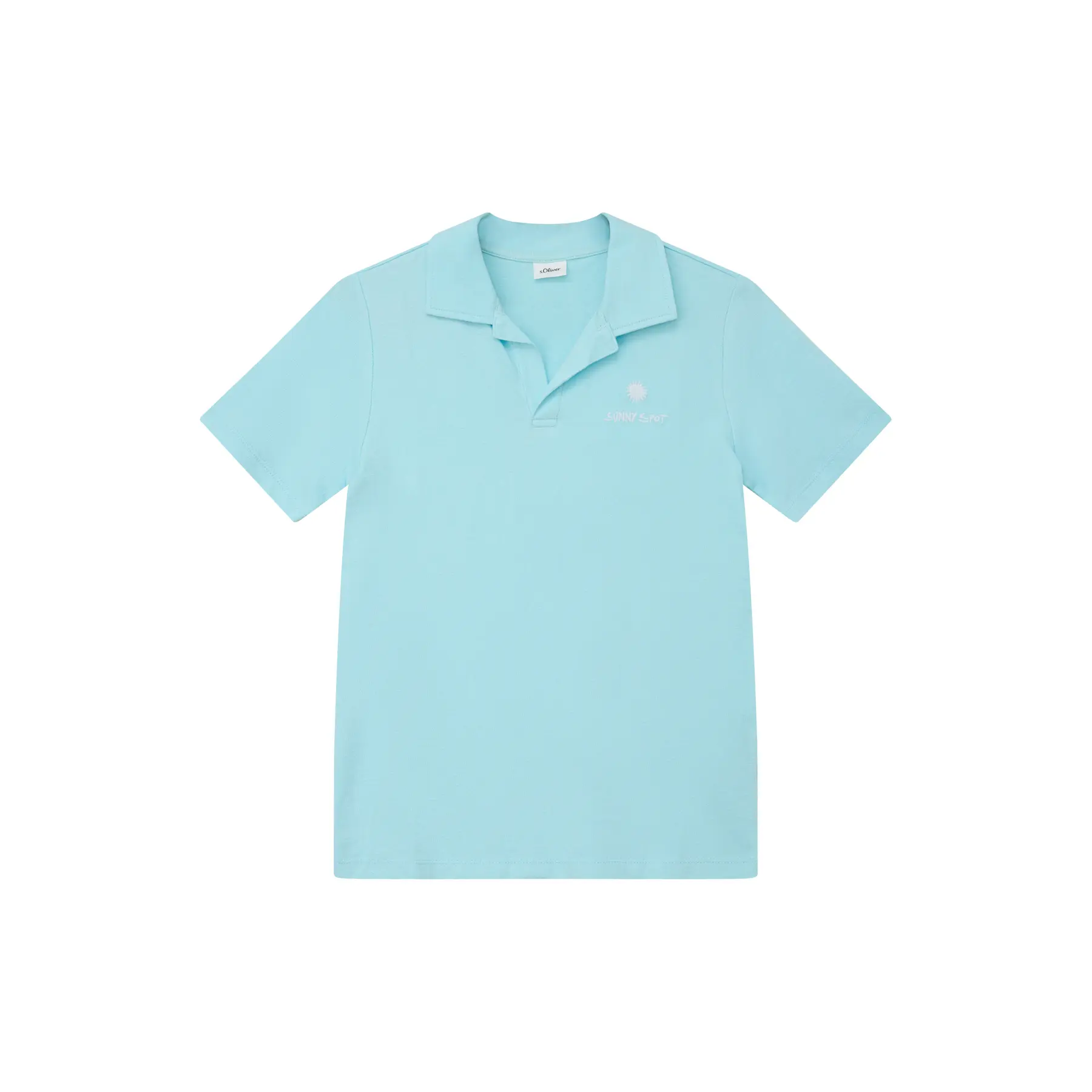 Polo in jersey jacquard con ricamo bambino s.Oliver