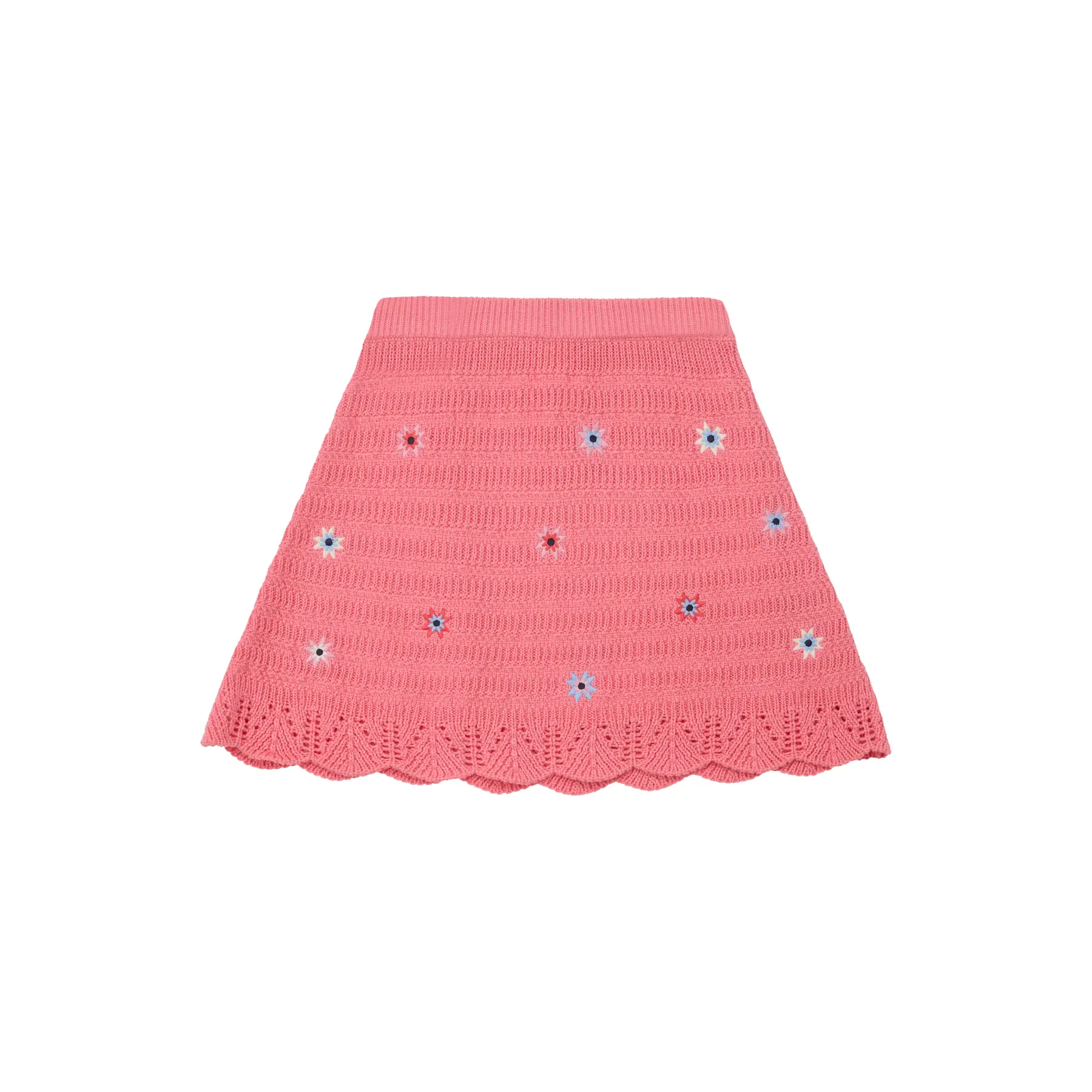 Jupe évasée en maille ajourée avec broderie fille s.Oliver