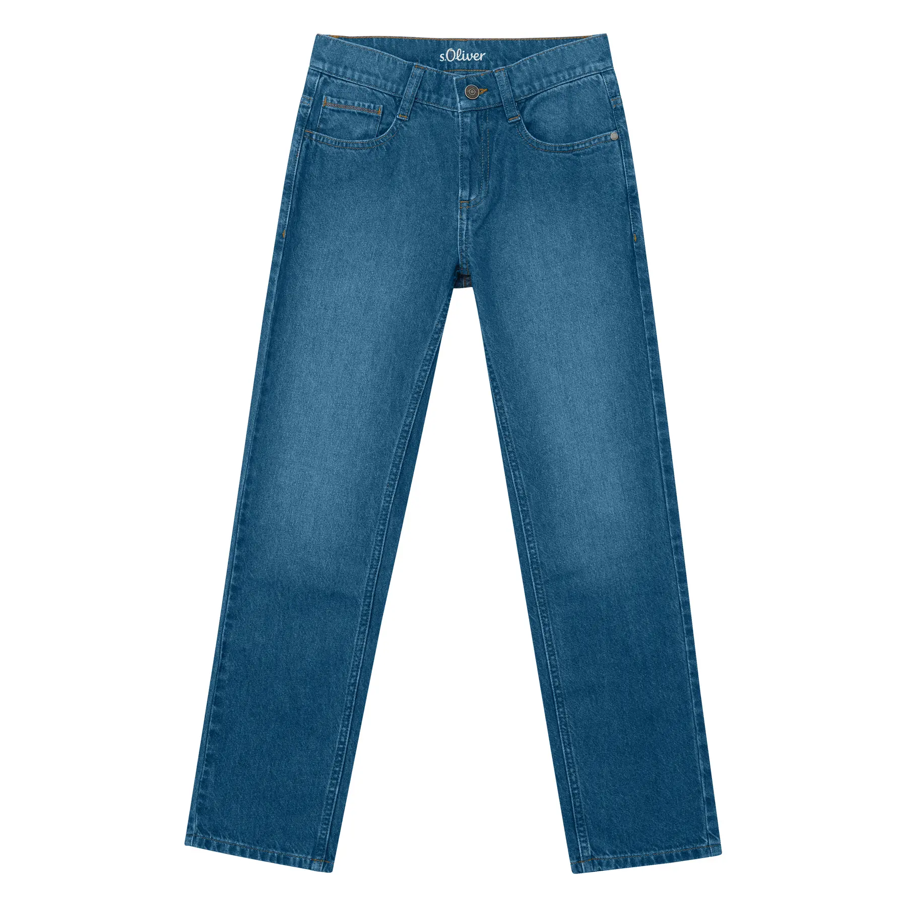 Jeans Regular Fit coupe droite taille mi-haute délavé enfant s.Oliver Pete Jeans Regular Fit coupe droite taille mi-haute délavé enfant s.Oliver Pete