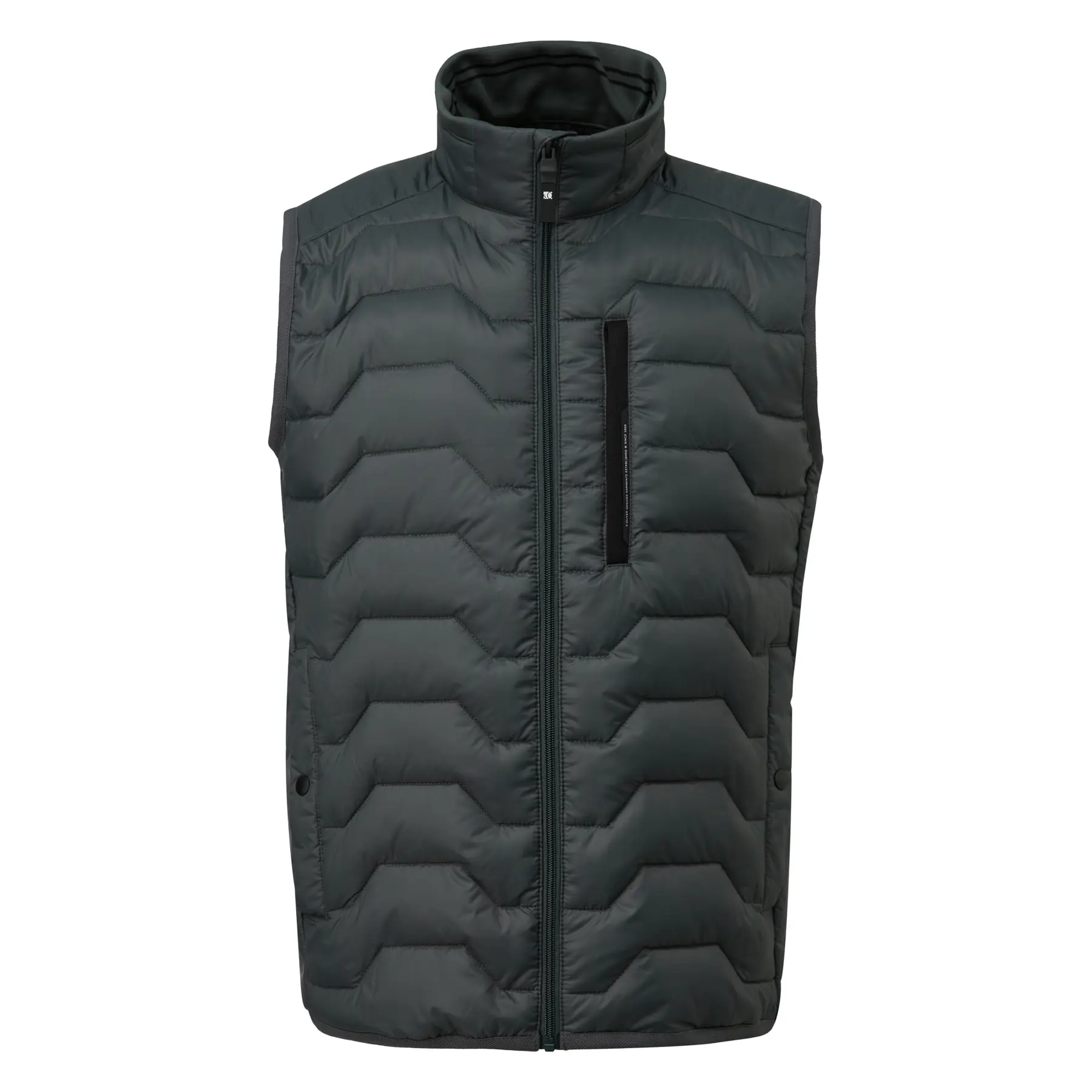 s.Oliver - male - Waterafstotend gewatteerd vest met sportieve details
