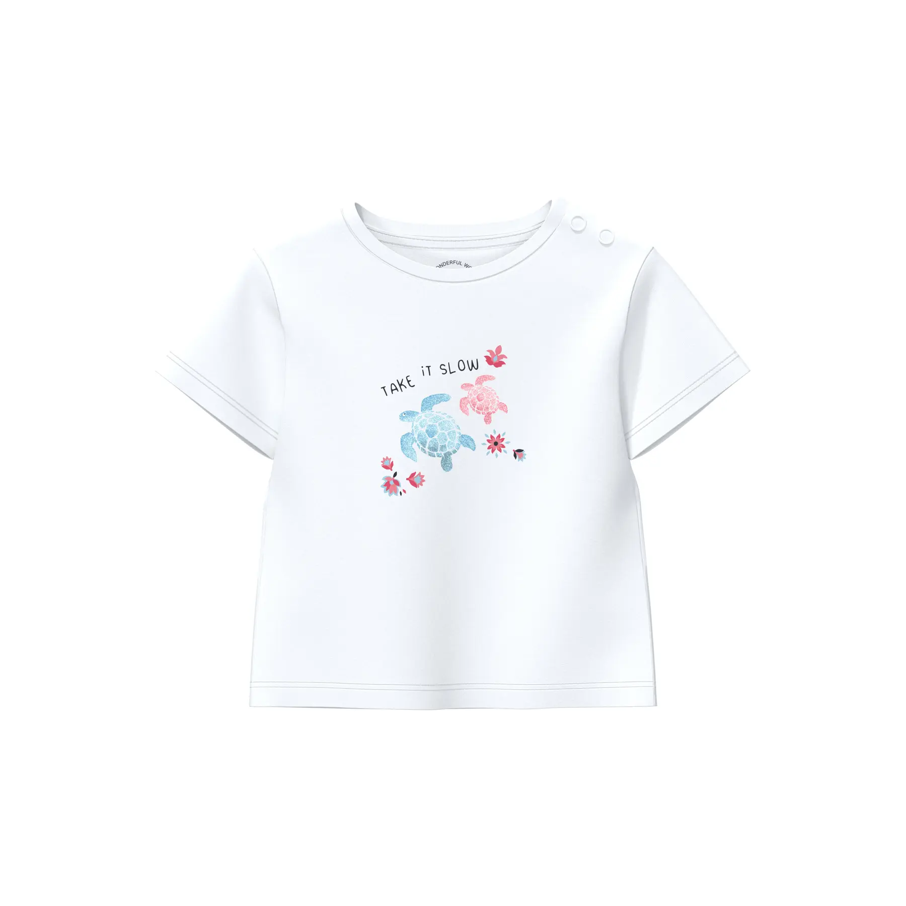 T-shirt stampato intercambiabile con colletto rotondo per bebè s.Oliver