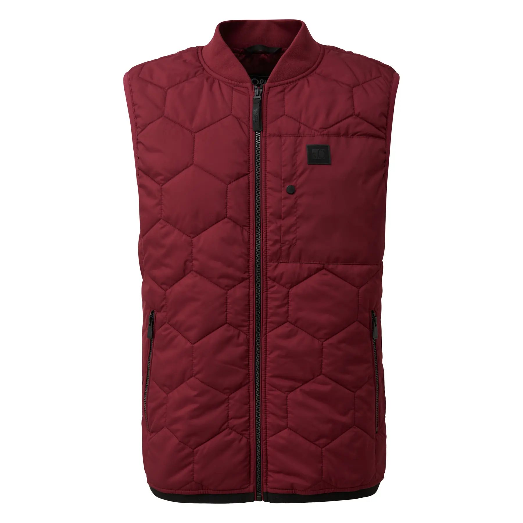 Gilet outdoor trapuntato con patch logo s.Oliver