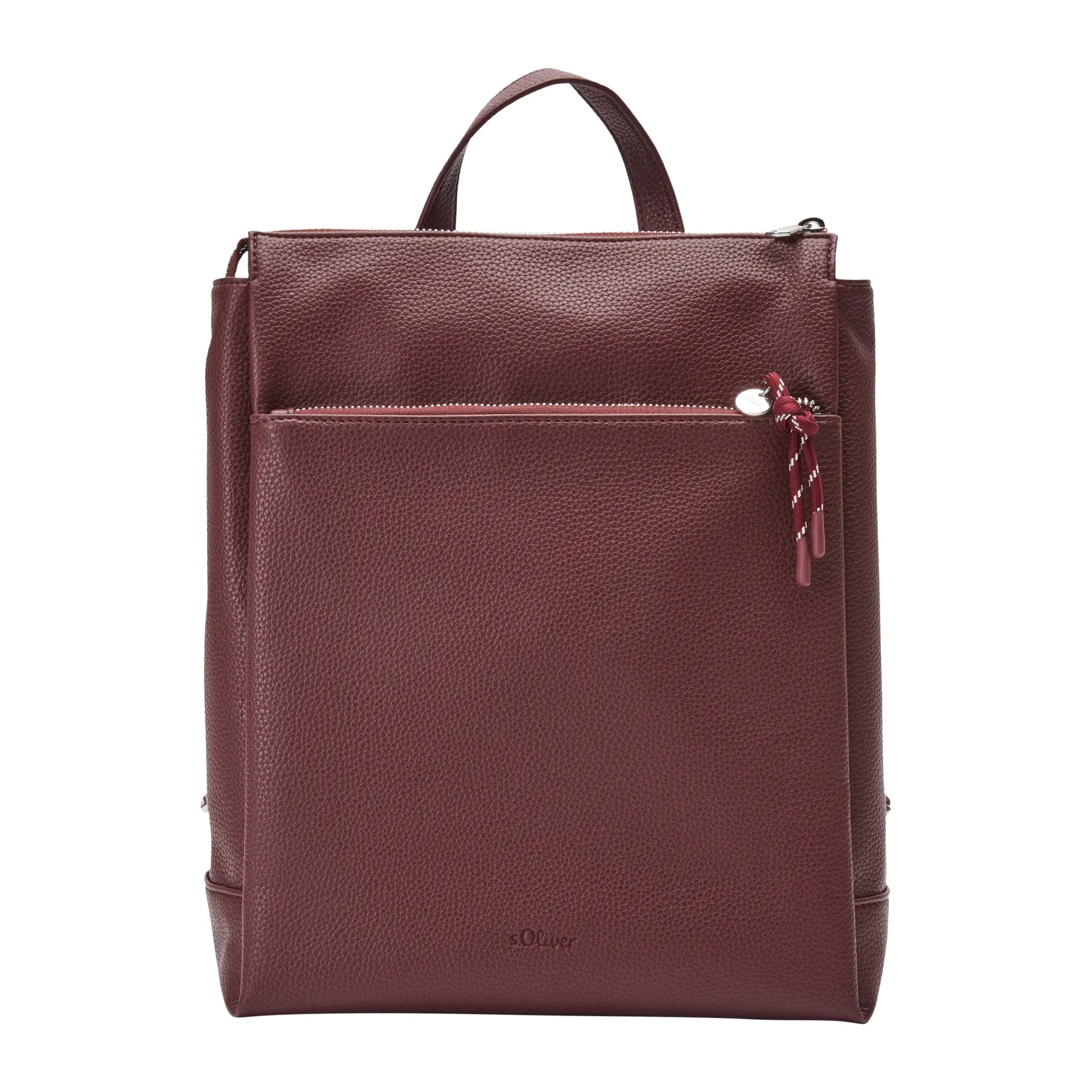 Schultertasche mit Reißverschlusstasche und erhabenem Logo für Damen s.Oliver