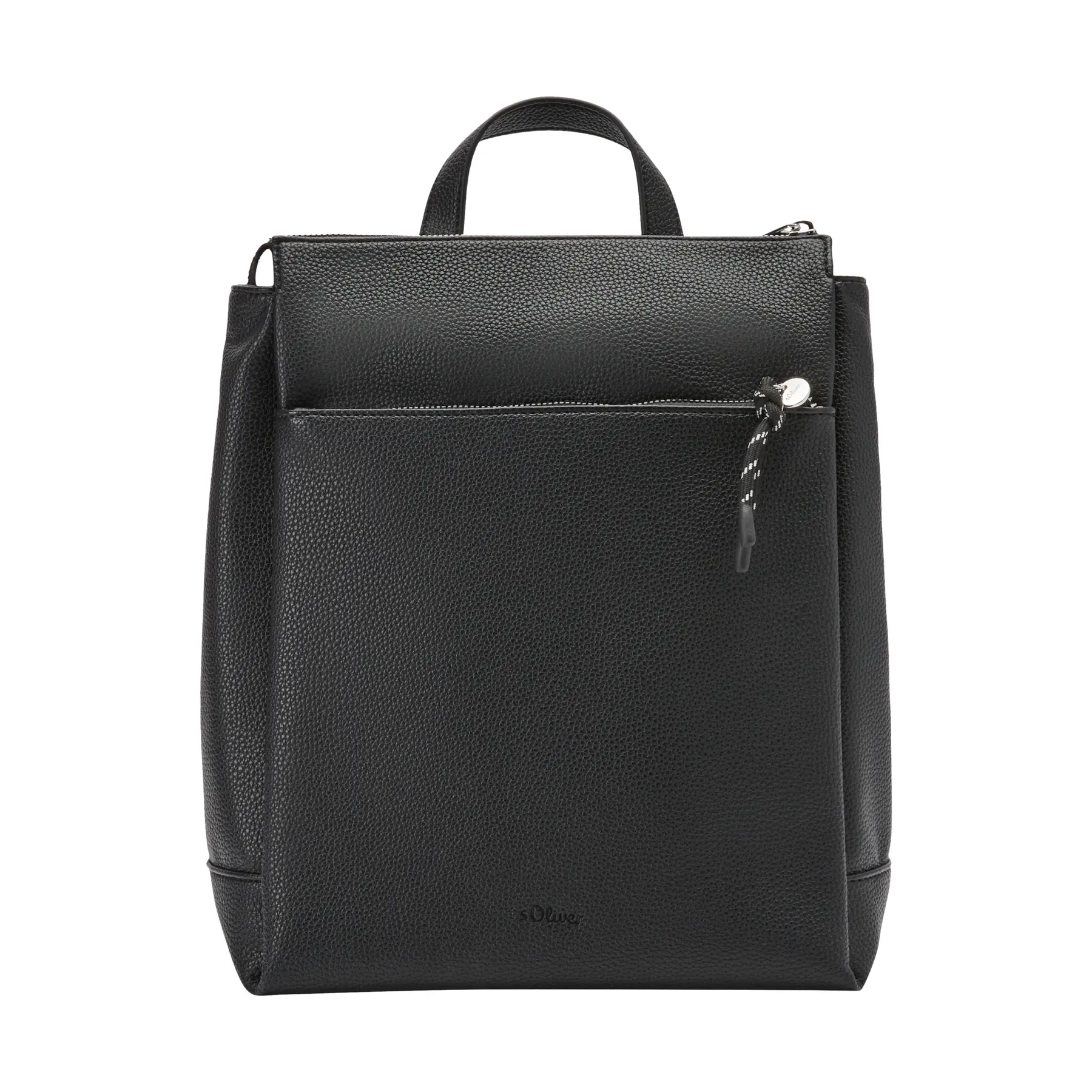 Schultertasche mit Reißverschlusstasche und erhabenem Logo für Damen s.Oliver