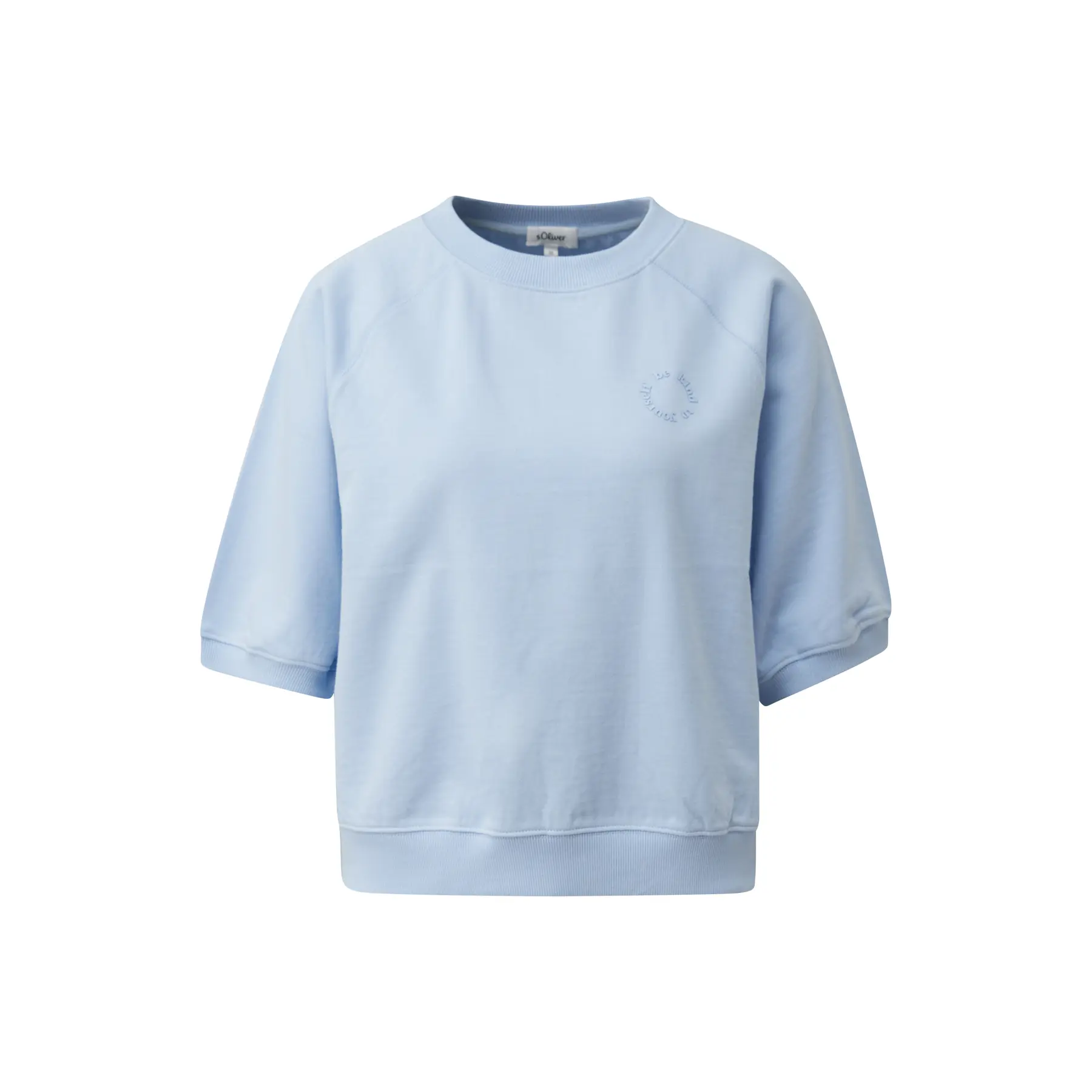 Damen Sweatshirt in lässiger Passform mit Muster und Waschung s.Oliver