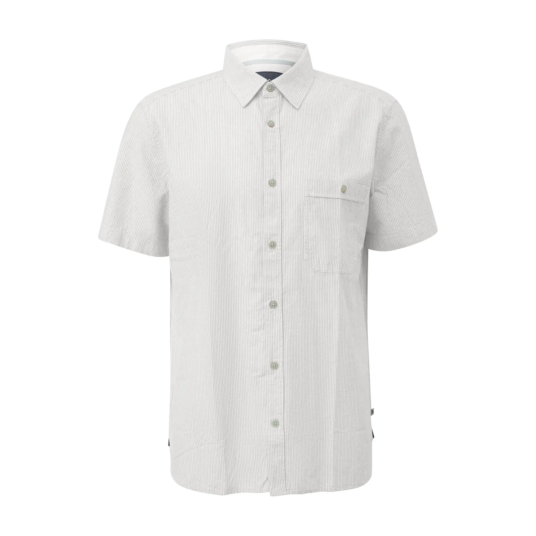 Camicia leggera in cotone con motivo e tasca sul petto s.Oliver