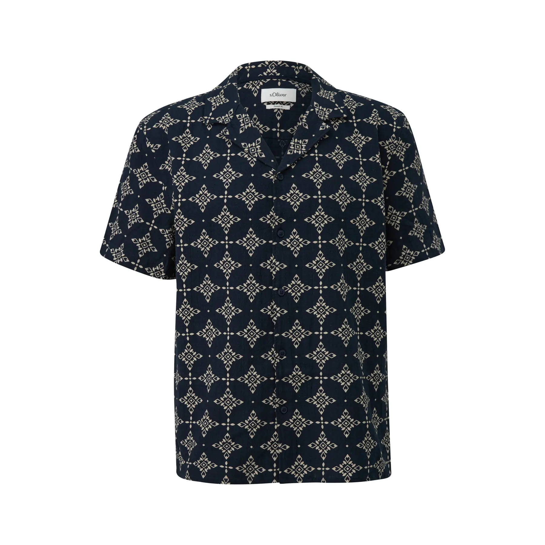 Chemise Morbida in Cotone con Patta di Bottone s.Oliver
