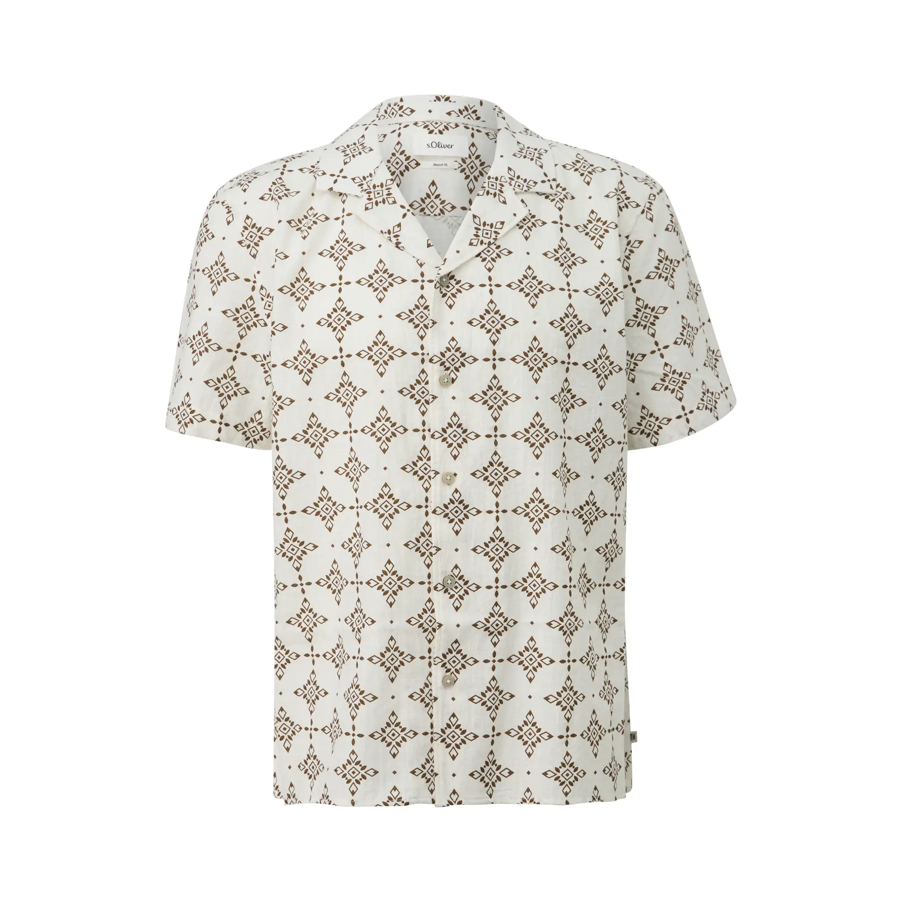 Chemise Morbida in Cotone con Patta di Bottone s.Oliver