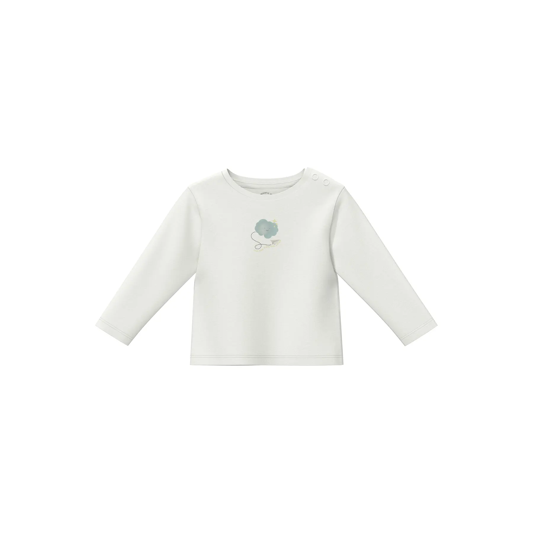 T-shirt à manches longues avec imprimé devant et boutons-pression bébé s.Oliver