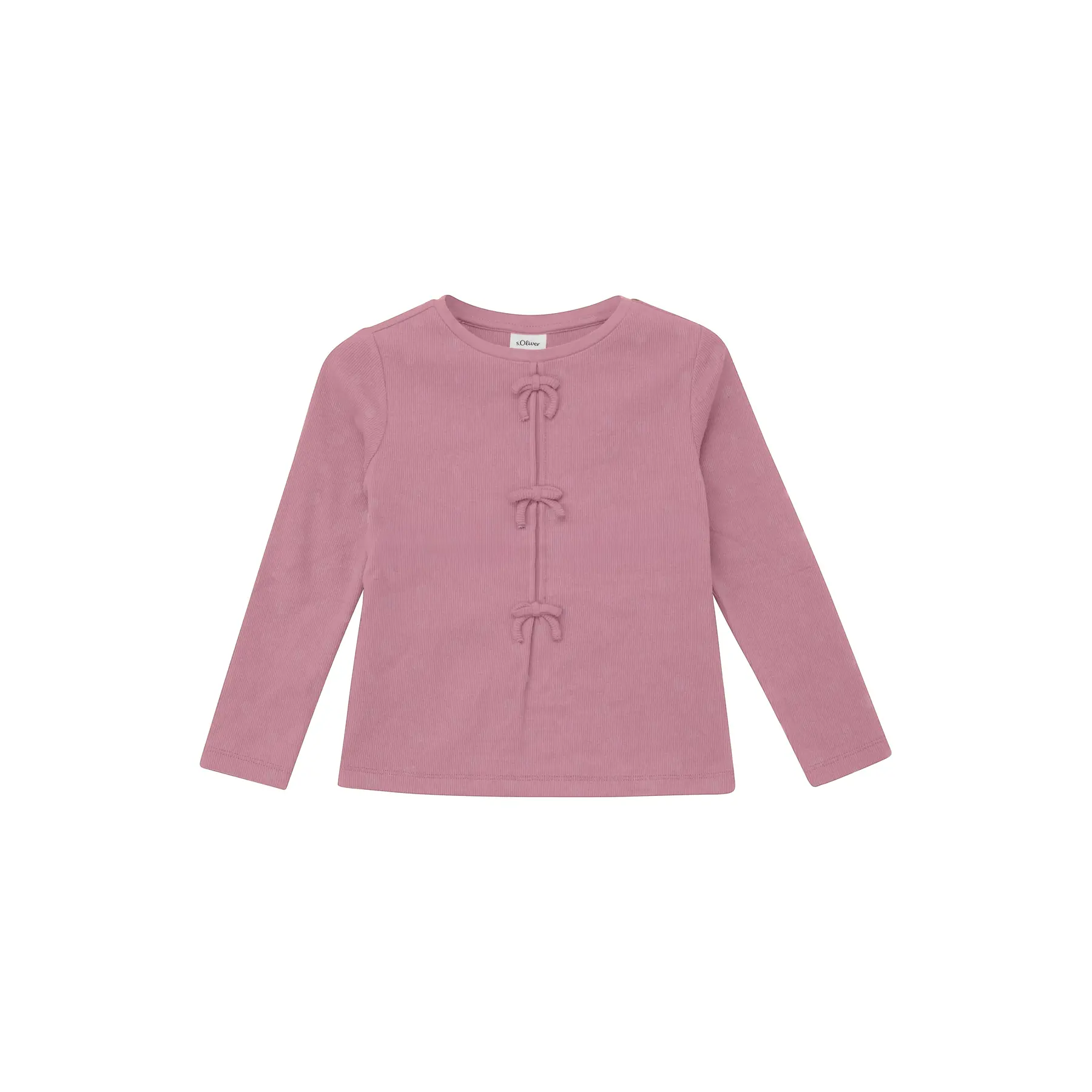 T-shirt a coste con nodi per ragazza s.Oliver
