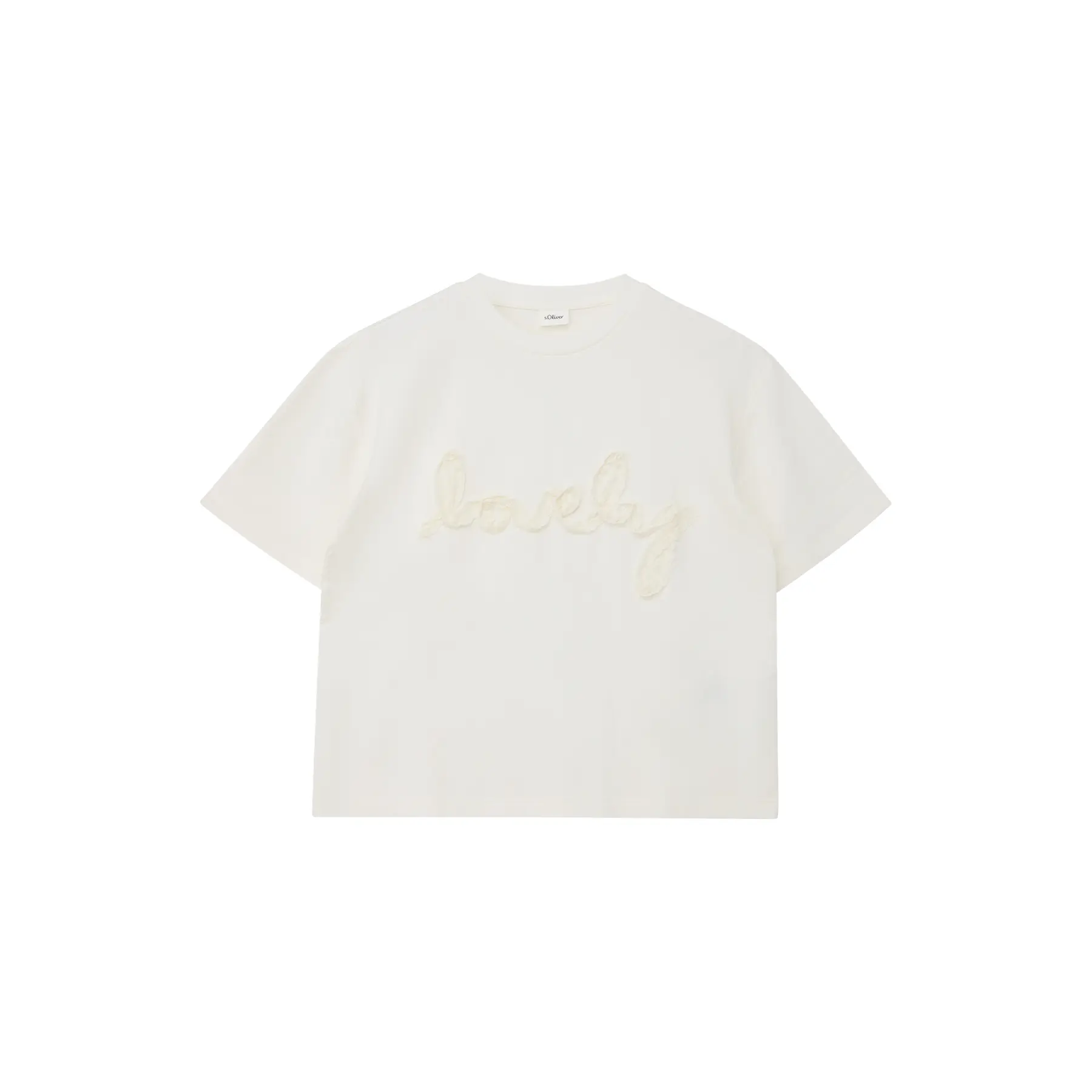 s.Oliver - female - Lichtgewicht sweatshirt met kanten applicatie in boxy pasvorm