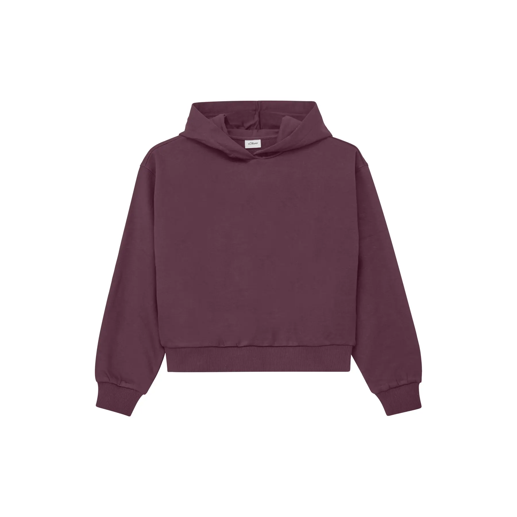 s.Oliver - female - Korte oversized hoodie met print op de rug