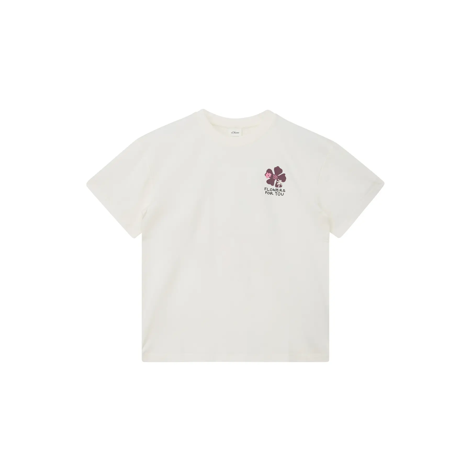Oversized T-shirt met omkeerbare rubberen print voor meisjes s.Oliver