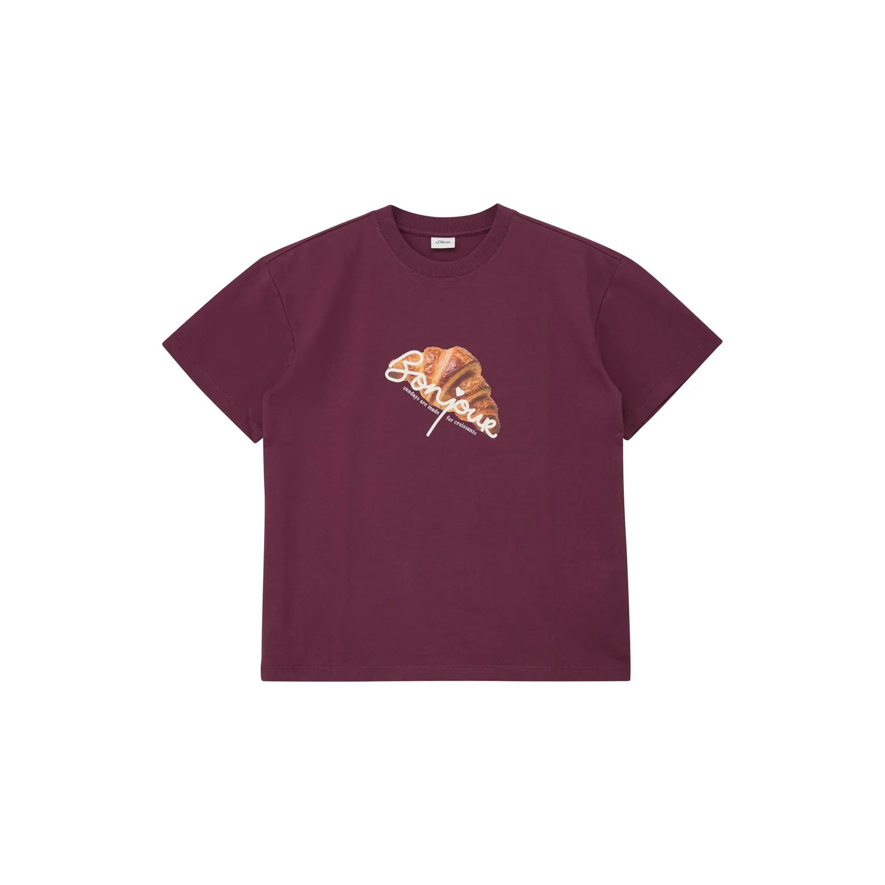 Oversized T-shirt met omkeerbare rubberen print voor meisjes s.Oliver