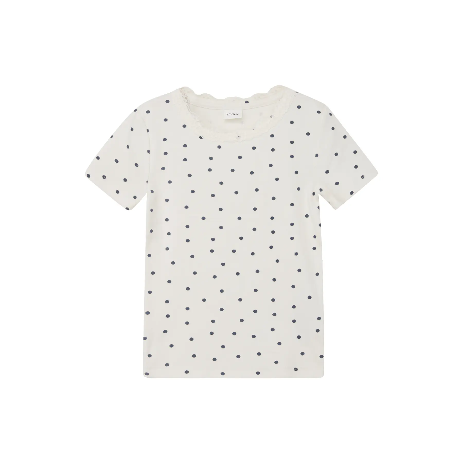 T-Shirt mit Spitzenbesatz Mädchen s.Oliver