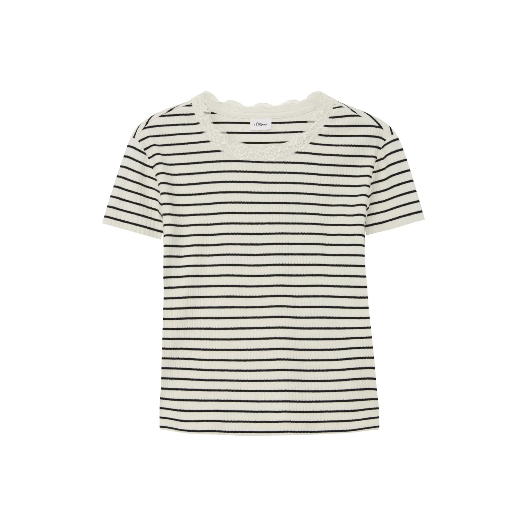 T-Shirt mit Spitzenbesatz Mädchen s.Oliver