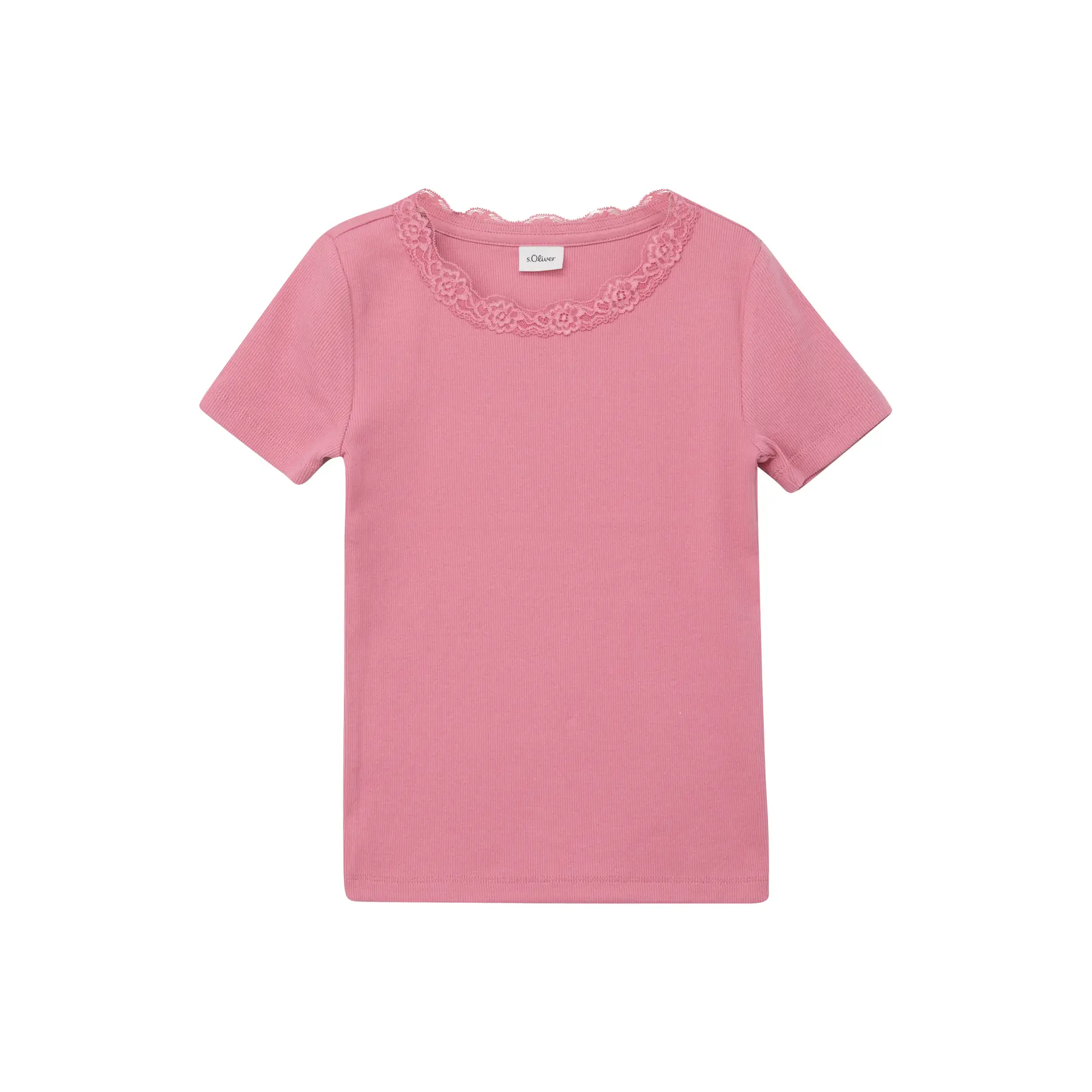T-Shirt mit Spitzenbesatz Mädchen s.Oliver