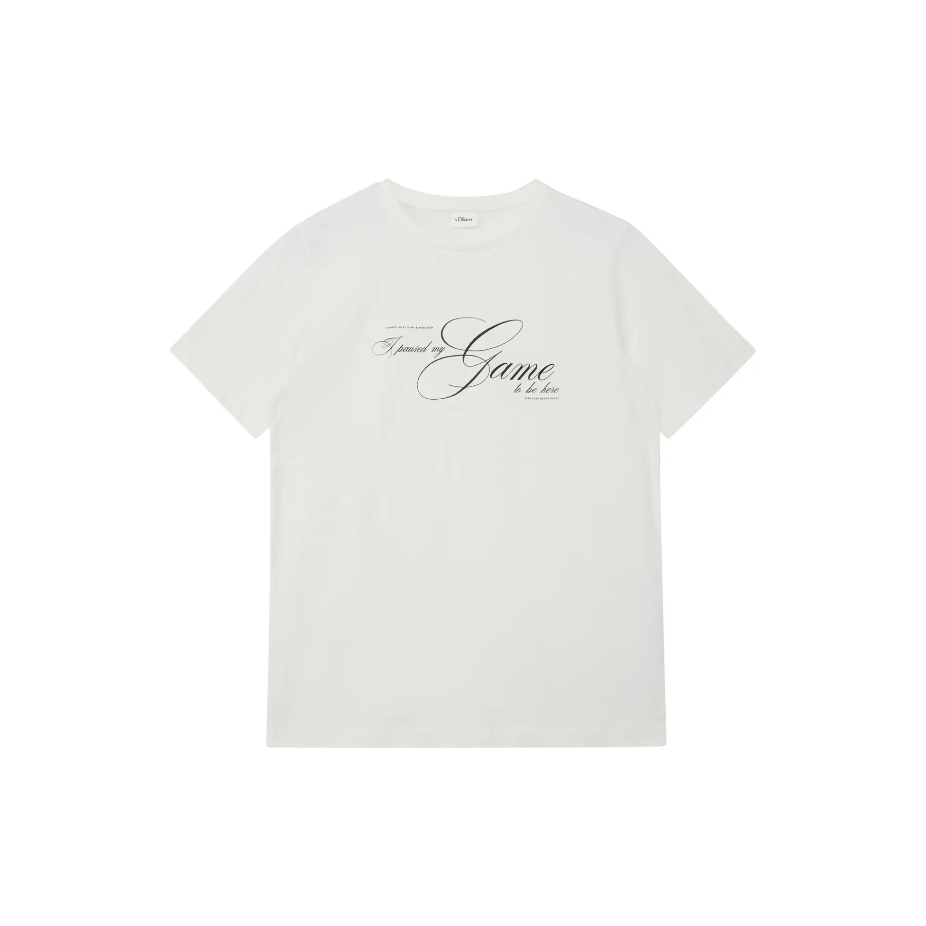 T-shirt a stampa reversibile con stampa frontale o dettaglio patch bambino s.Oliver